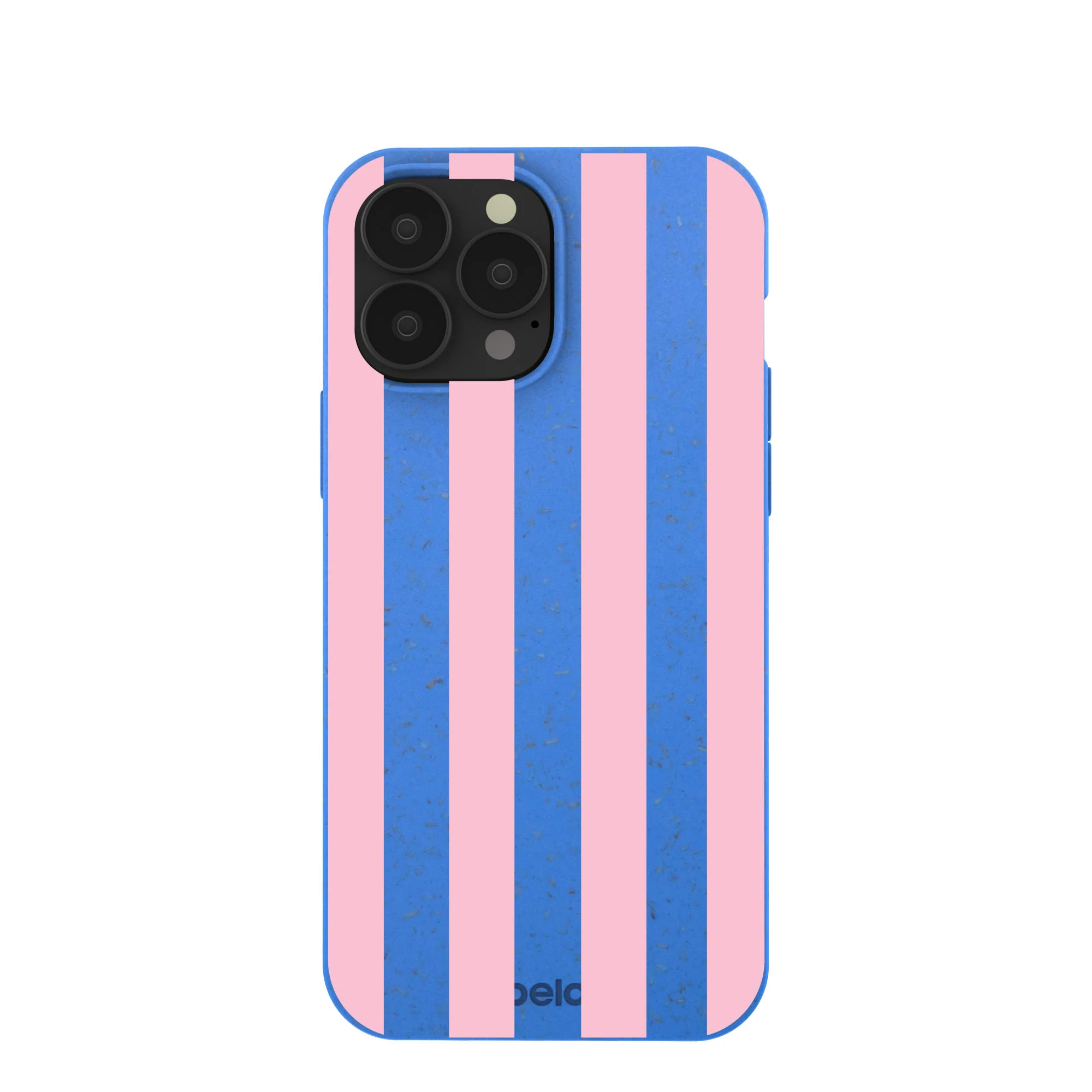 Electric Blue Big Pop Pink Stripes iPhone 13 Pro Max Case