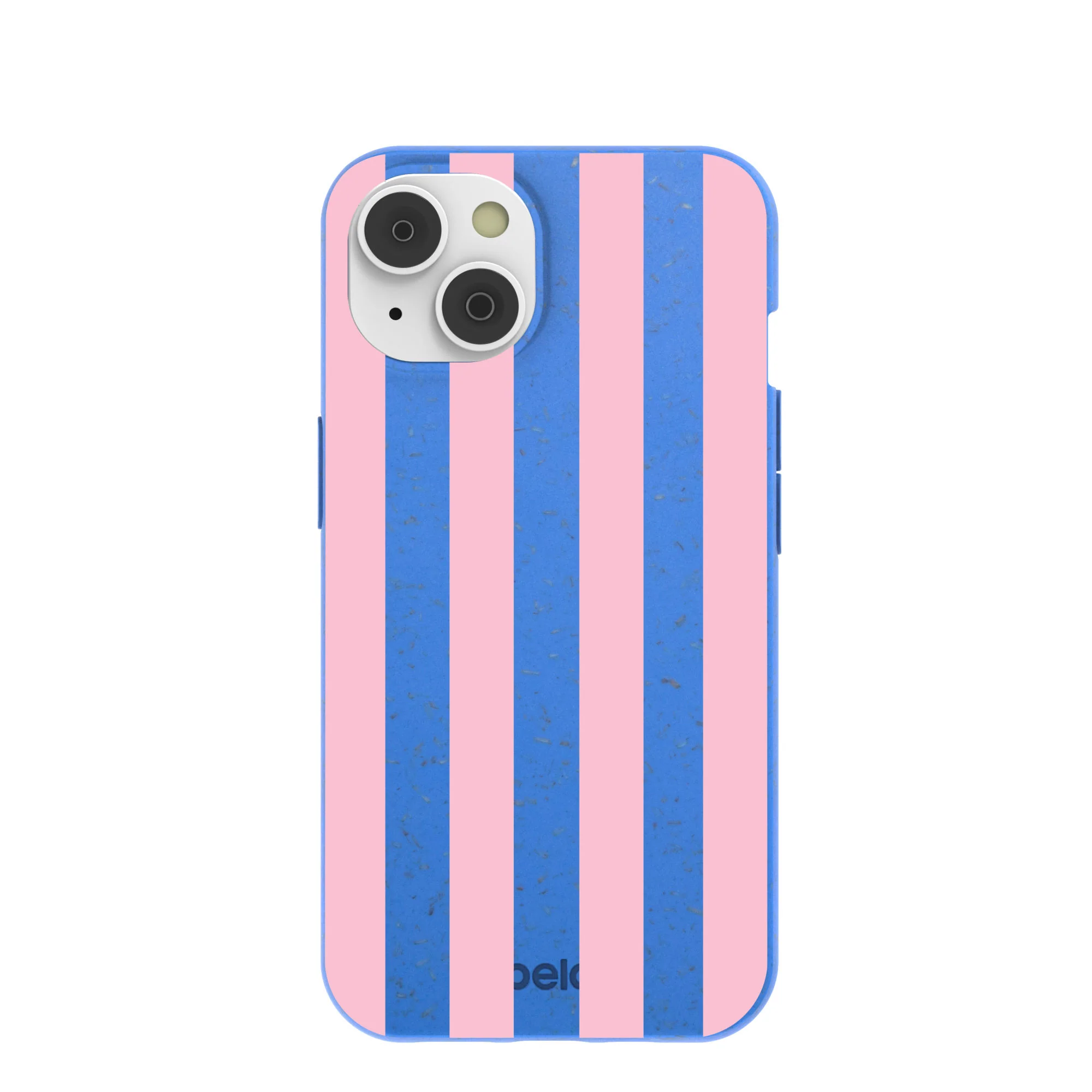 Electric Blue Big Pop Pink Stripes iPhone 14 Case