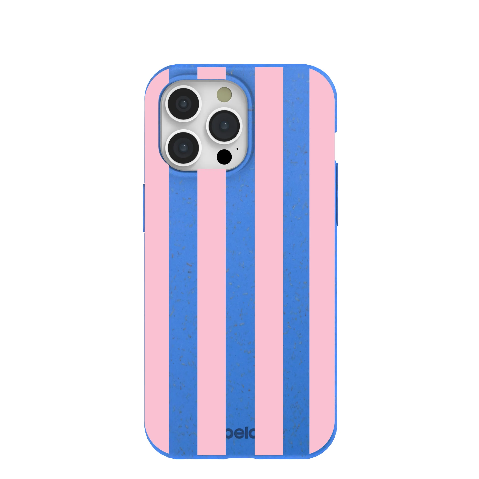 Electric Blue Big Pop Pink Stripes iPhone 15 Pro Max Case