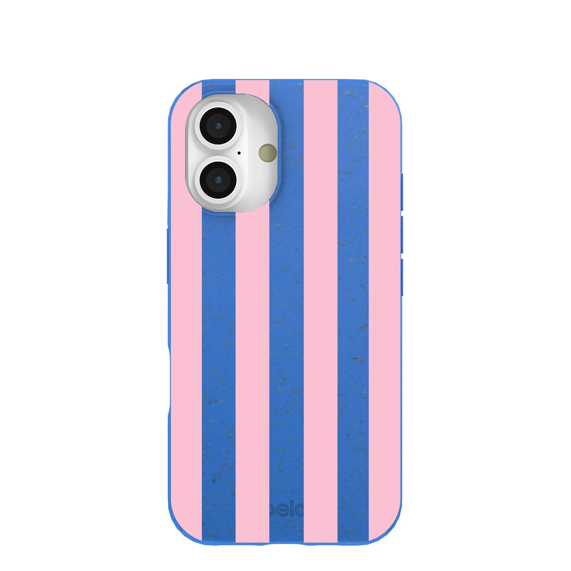 Electric Blue Big Pop Pink Stripes iPhone 16 Case