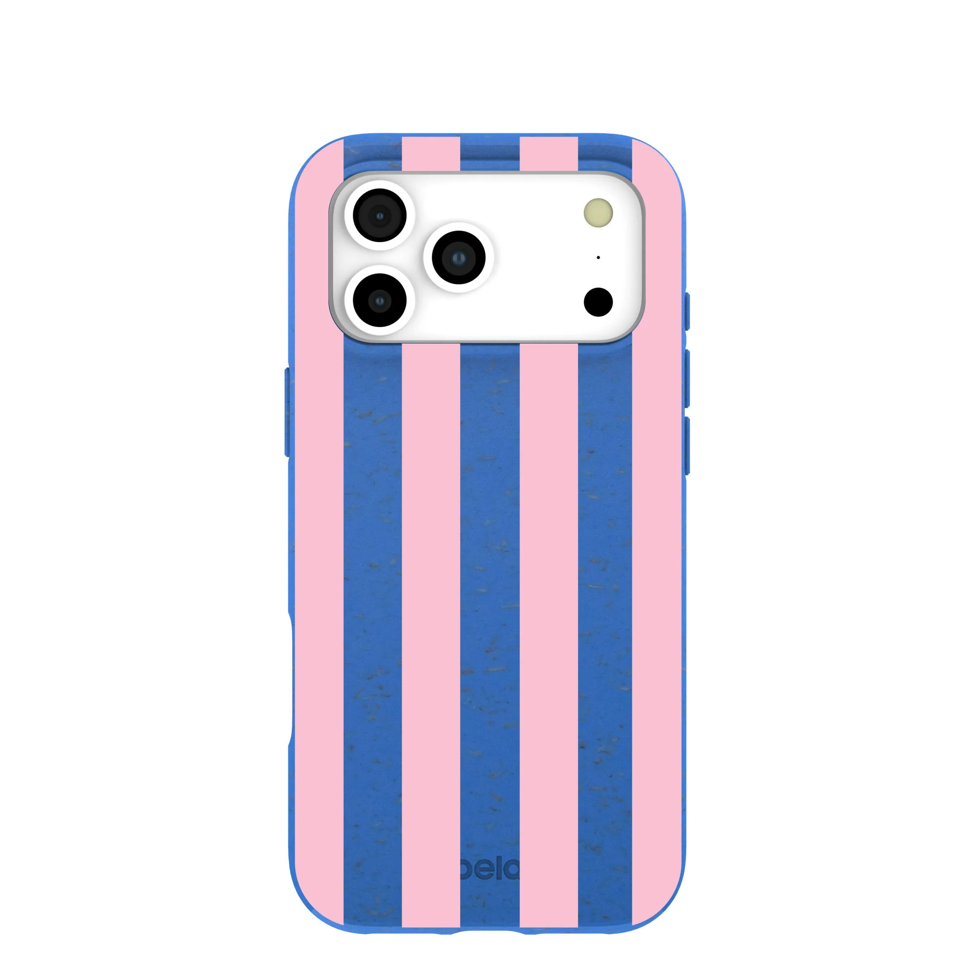 Electric Blue Big Pop Pink Stripes iPhone 17 Pro Max Case