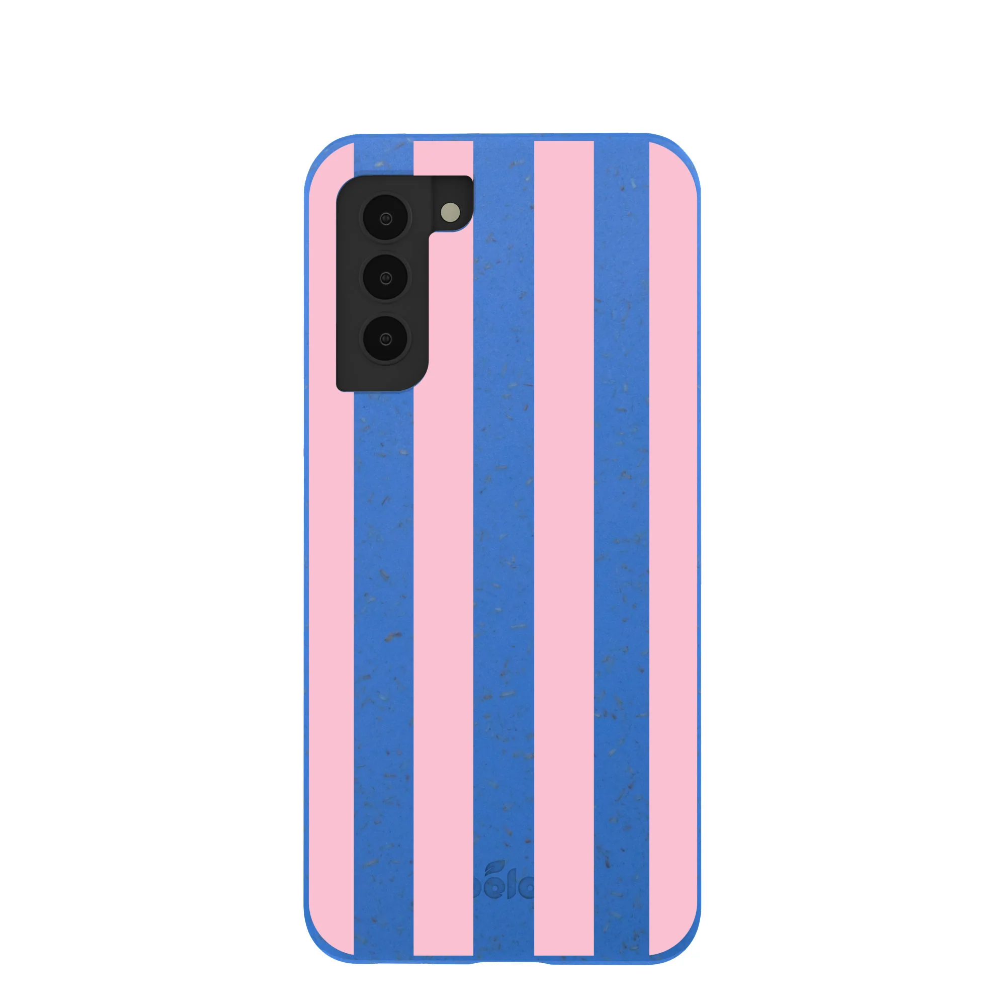 Electric Blue Big Pop Pink Stripes Samsung Galaxy S21 Case