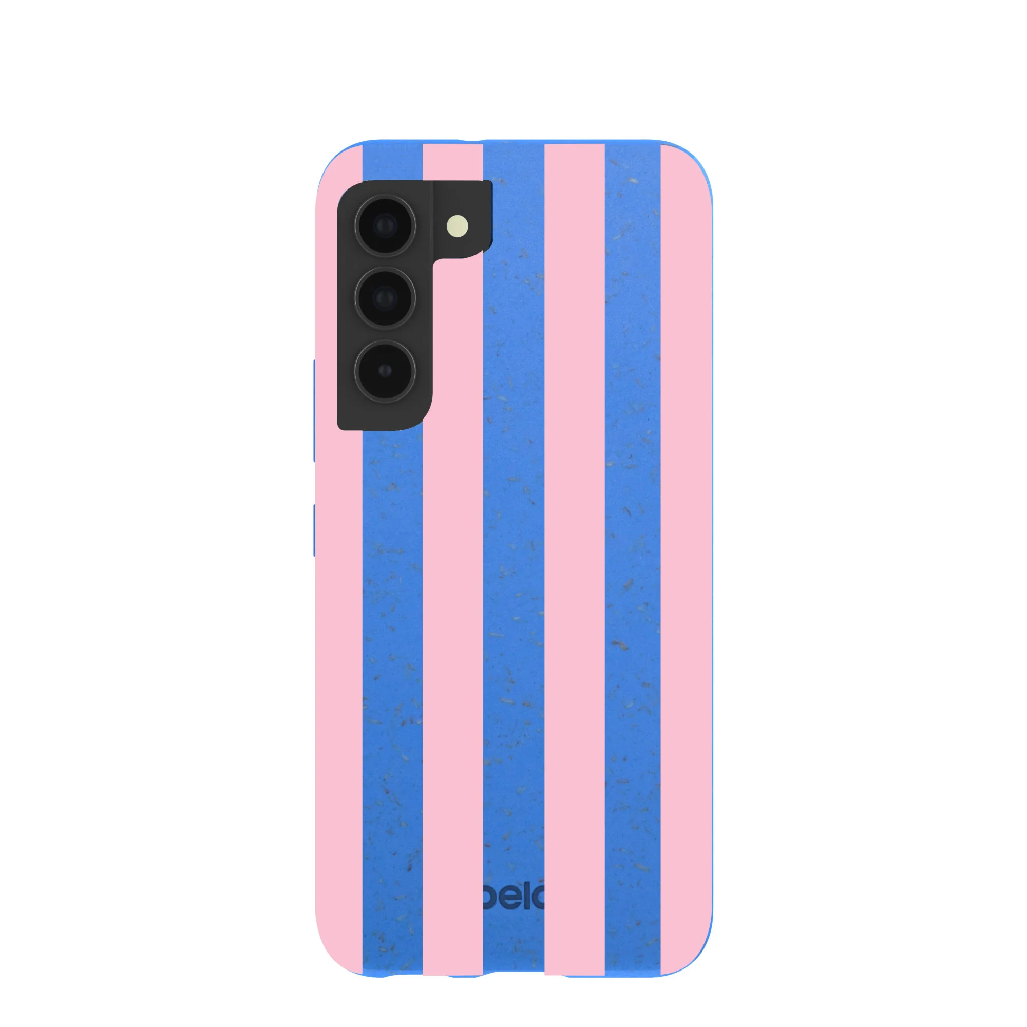 Electric Blue Big Pop Pink Stripes Samsung Galaxy S22 Case