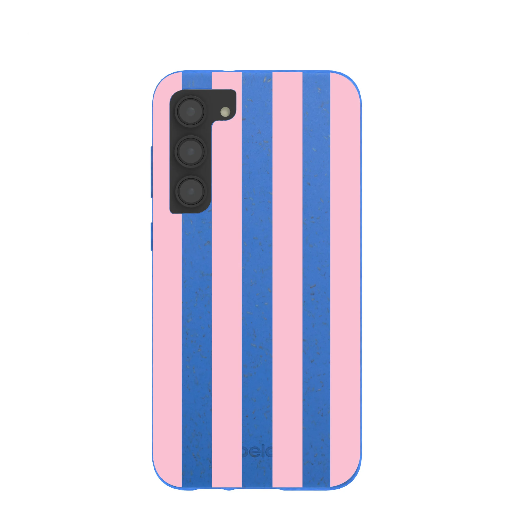 Electric Blue Big Pop Pink Stripes Samsung Galaxy S23+(Plus) Case