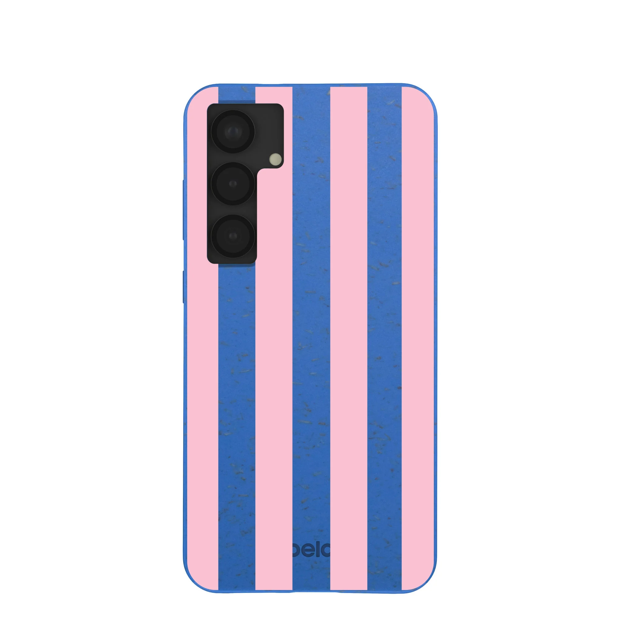Electric Blue Big Pop Pink Stripes Samsung Galaxy S25+(Plus) Case