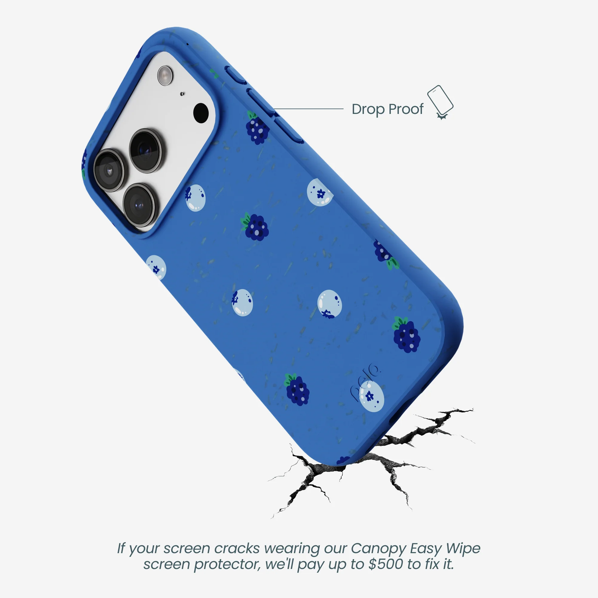 Electric Blue Black and Blue iPhone 17 Pro Case - Image 5