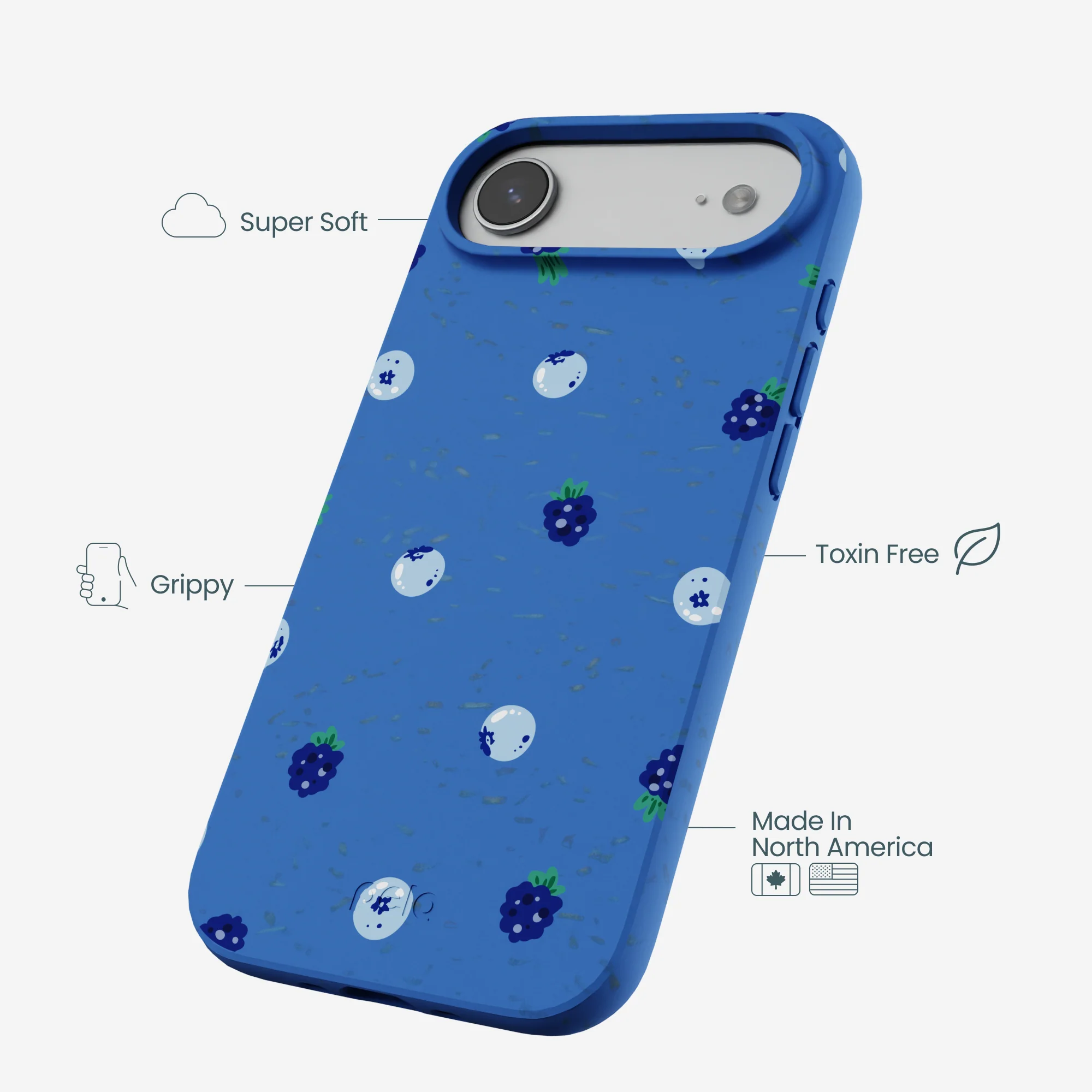 Electric Blue Black and Blue iPhone Air Case - Image 4