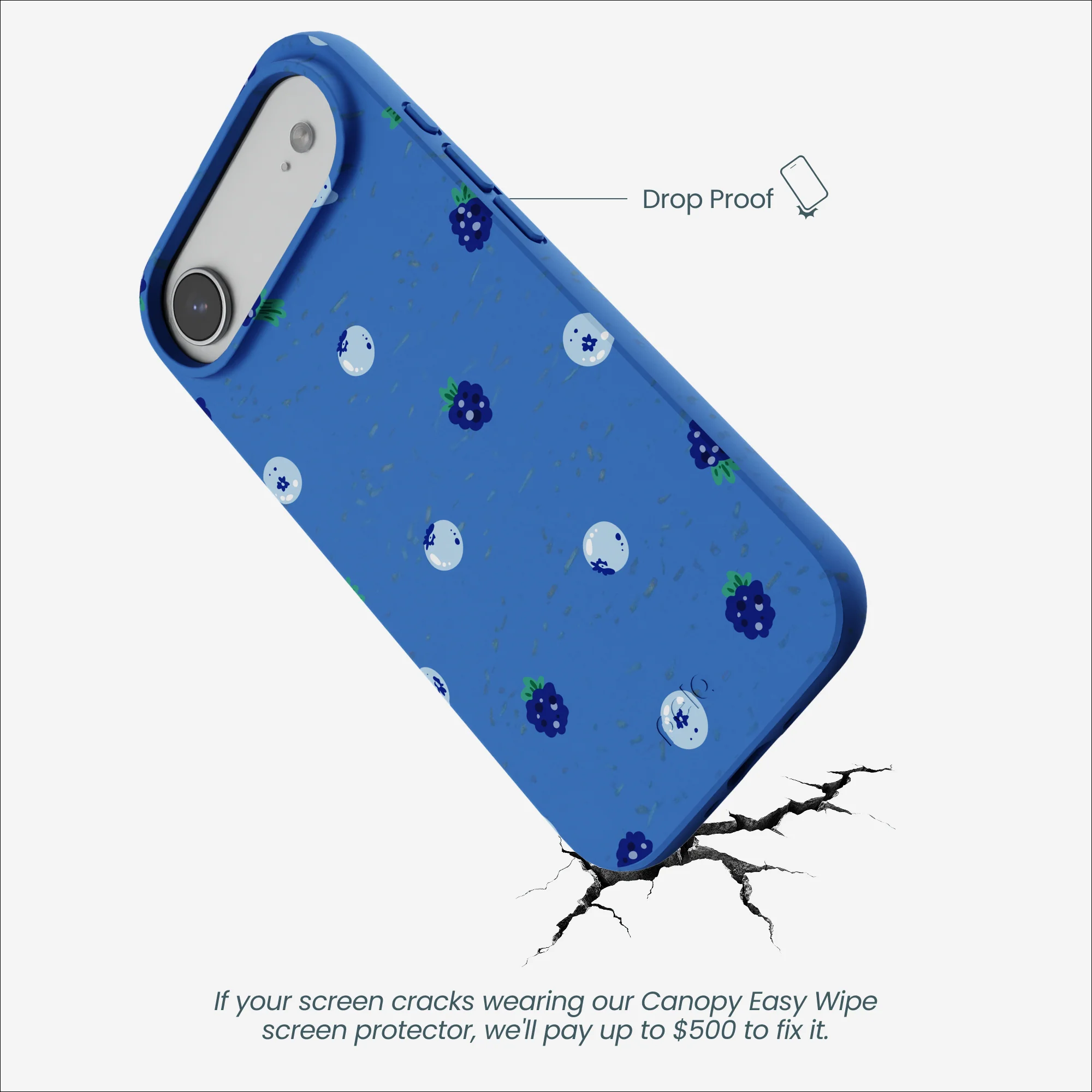 Electric Blue Black and Blue iPhone Air Case - Image 5