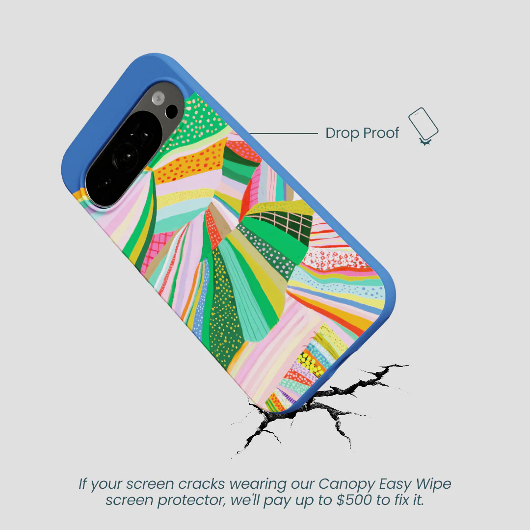 Electric Blue Bloomstatic Google Pixel 10/10 Pro Case - Image 5