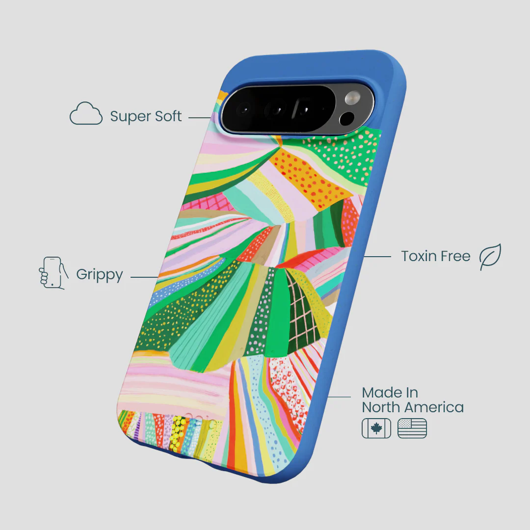 Electric Blue Bloomstatic Google Pixel 10 Pro XL Case - Image 4