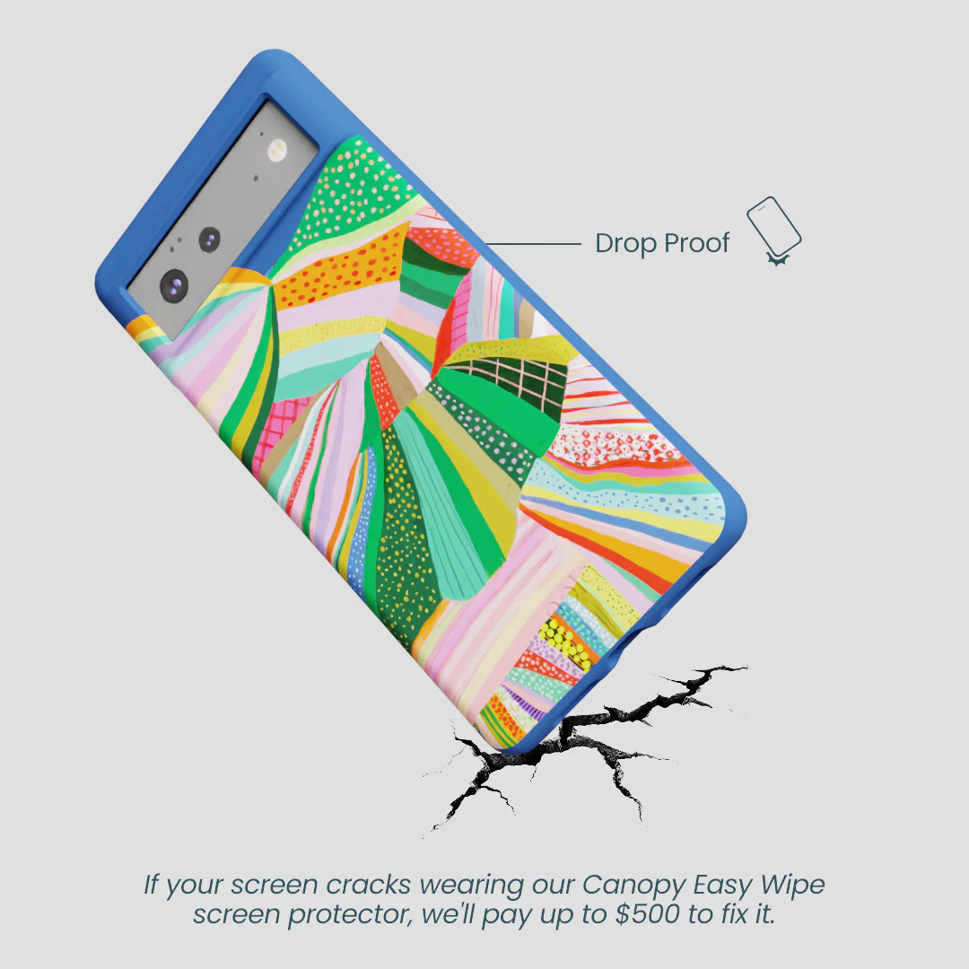 Electric Blue Bloomstatic Google Pixel 6 Case - Image 5