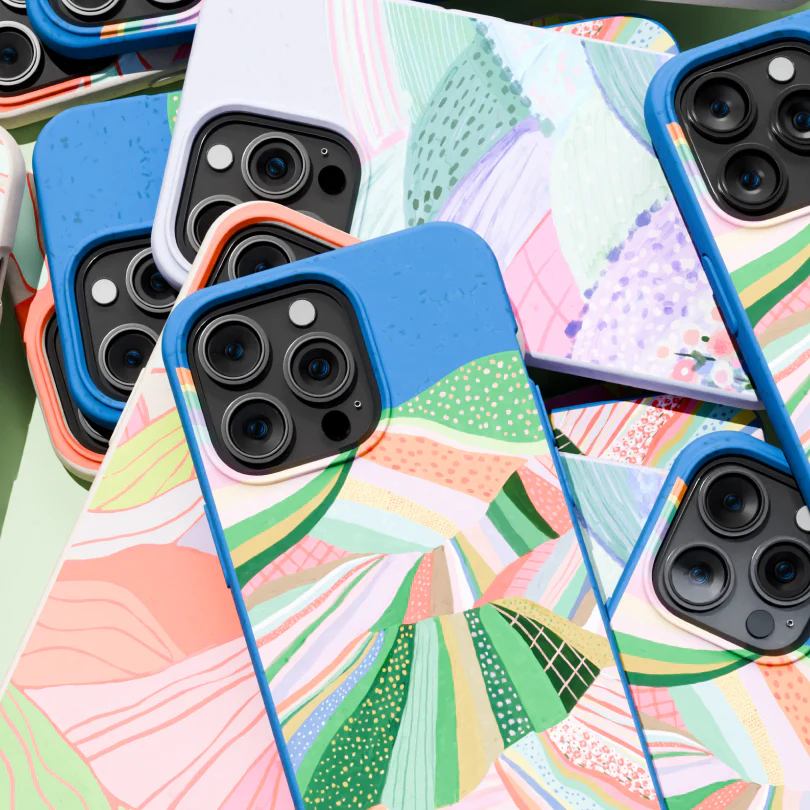 Electric Blue Bloomstatic Google Pixel 7a Case - Image 6