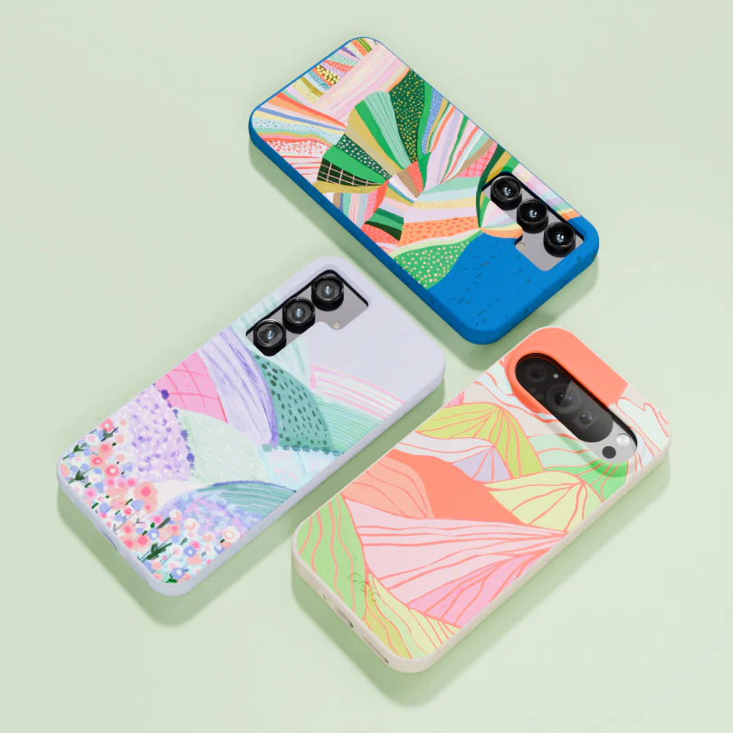 Electric Blue Bloomstatic Google Pixel 8a Case - Image 6