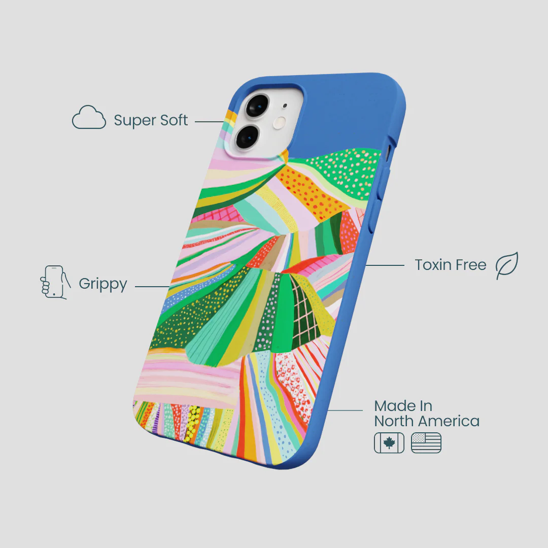 Electric Blue Bloomstatic iPhone 12/ iPhone 12 Pro Case - Image 4
