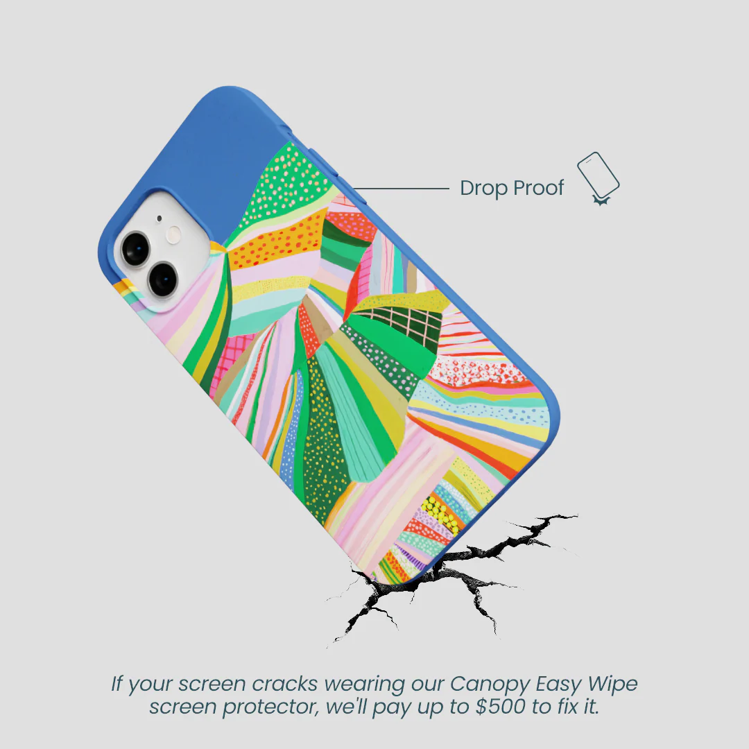 Electric Blue Bloomstatic iPhone 12/ iPhone 12 Pro Case - Image 5