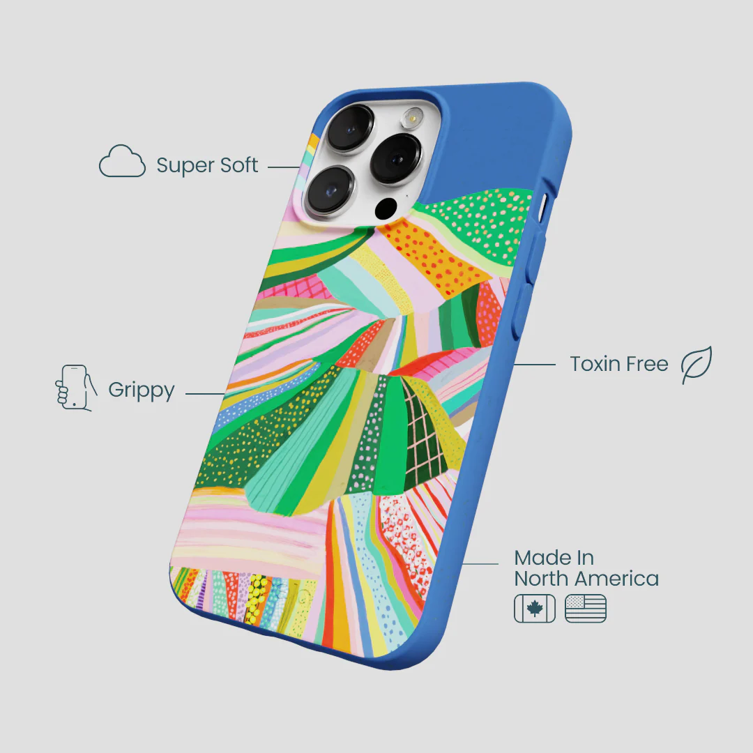 Electric Blue Bloomstatic iPhone 13 Pro Max Case - Image 4
