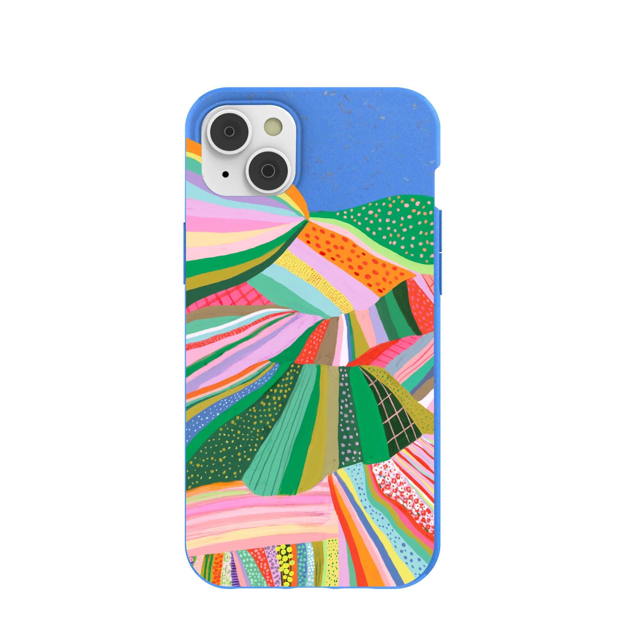 Electric Blue Bloomstatic iPhone 14 Plus Case