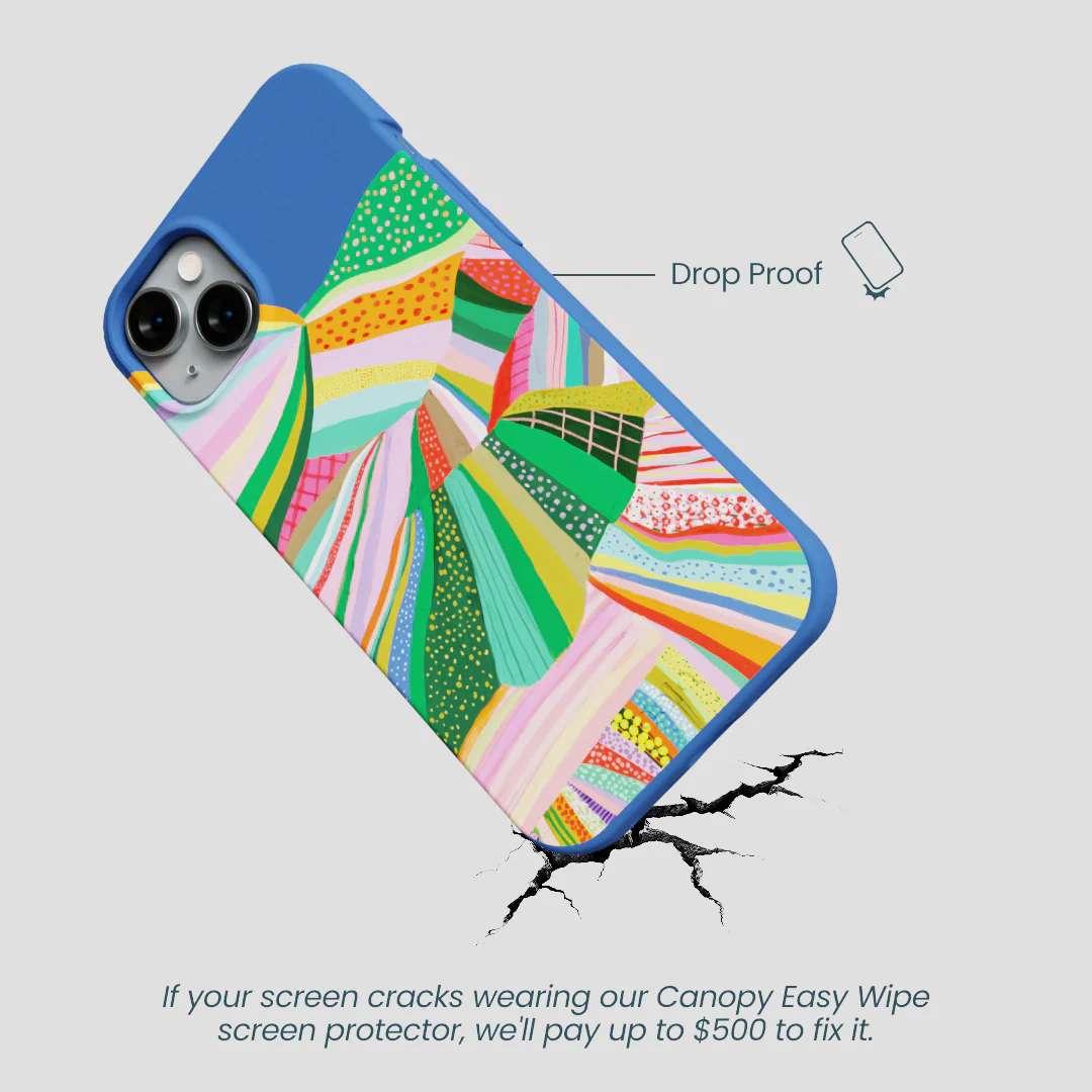 Electric Blue Bloomstatic iPhone 14 Plus Case - Image 5