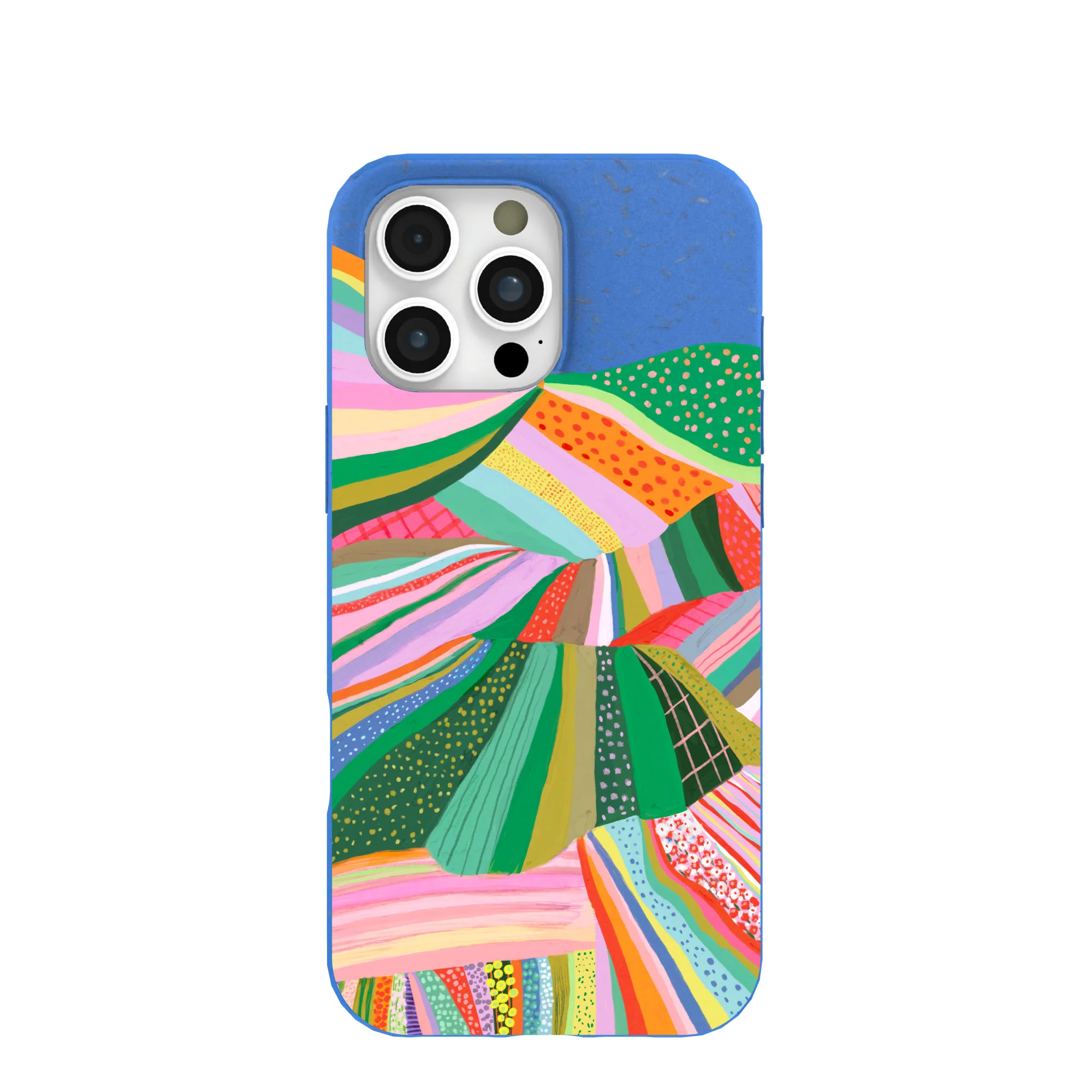 Electric Blue Bloomstatic iPhone 16 Pro Max Case
