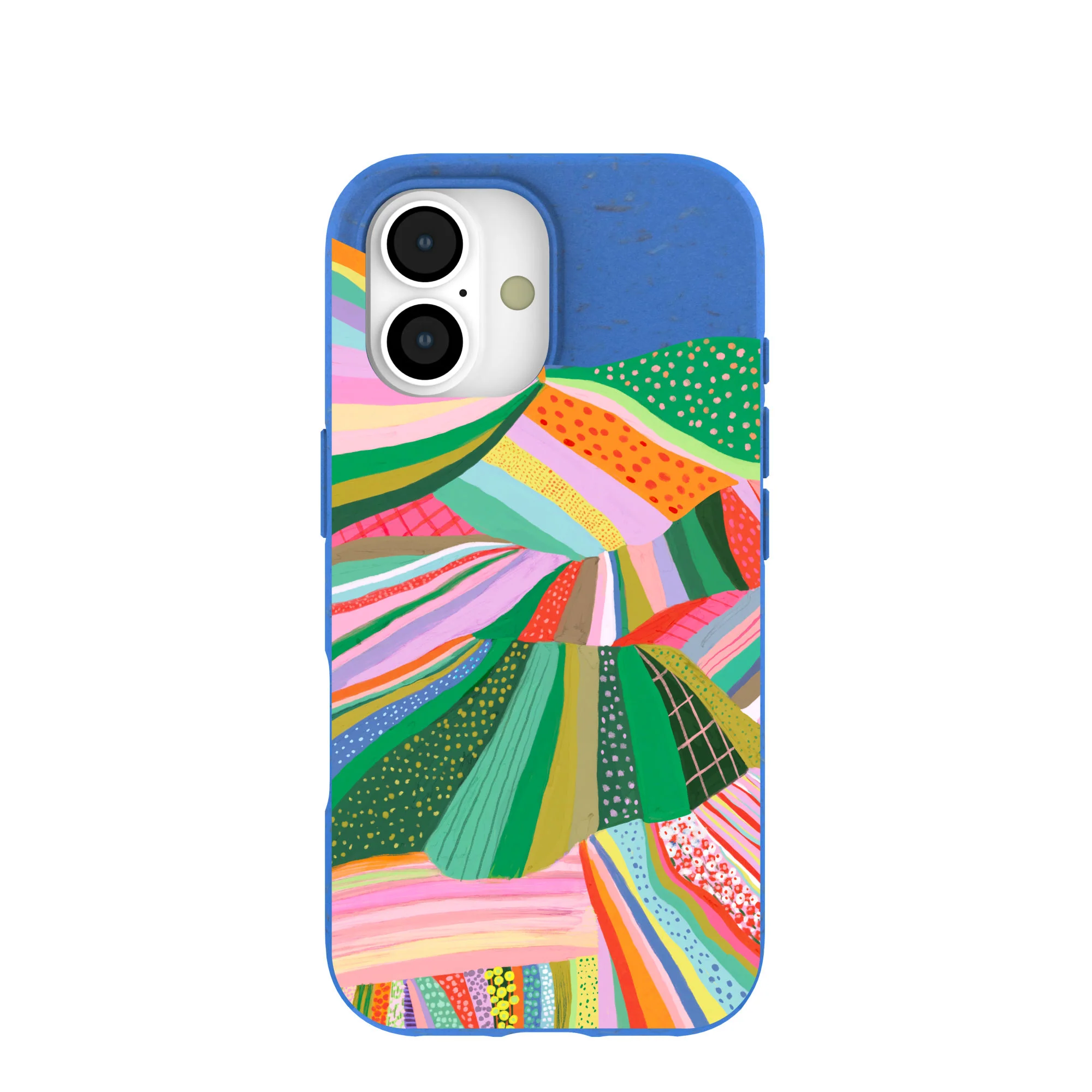 Electric Blue Bloomstatic iPhone 17 Case
