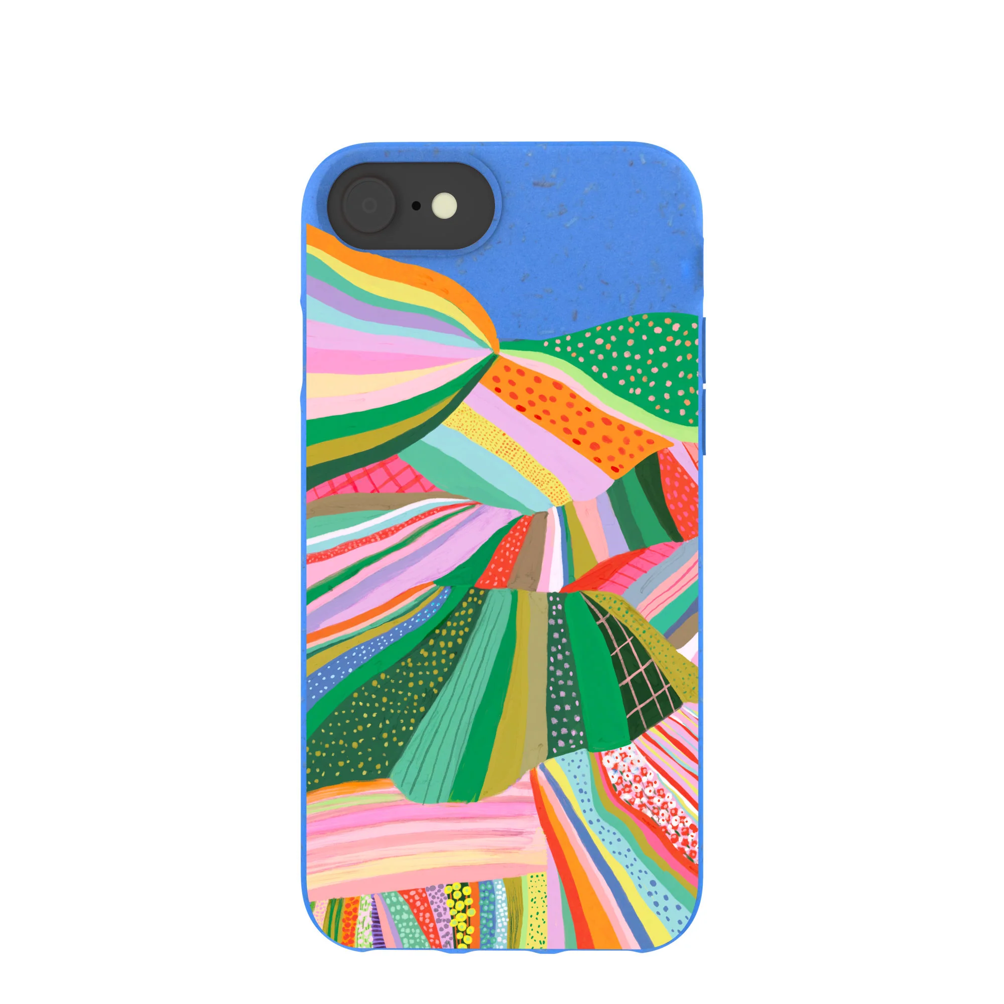 Electric Blue Bloomstatic iPhone 6/6s/7/8/SE Case
