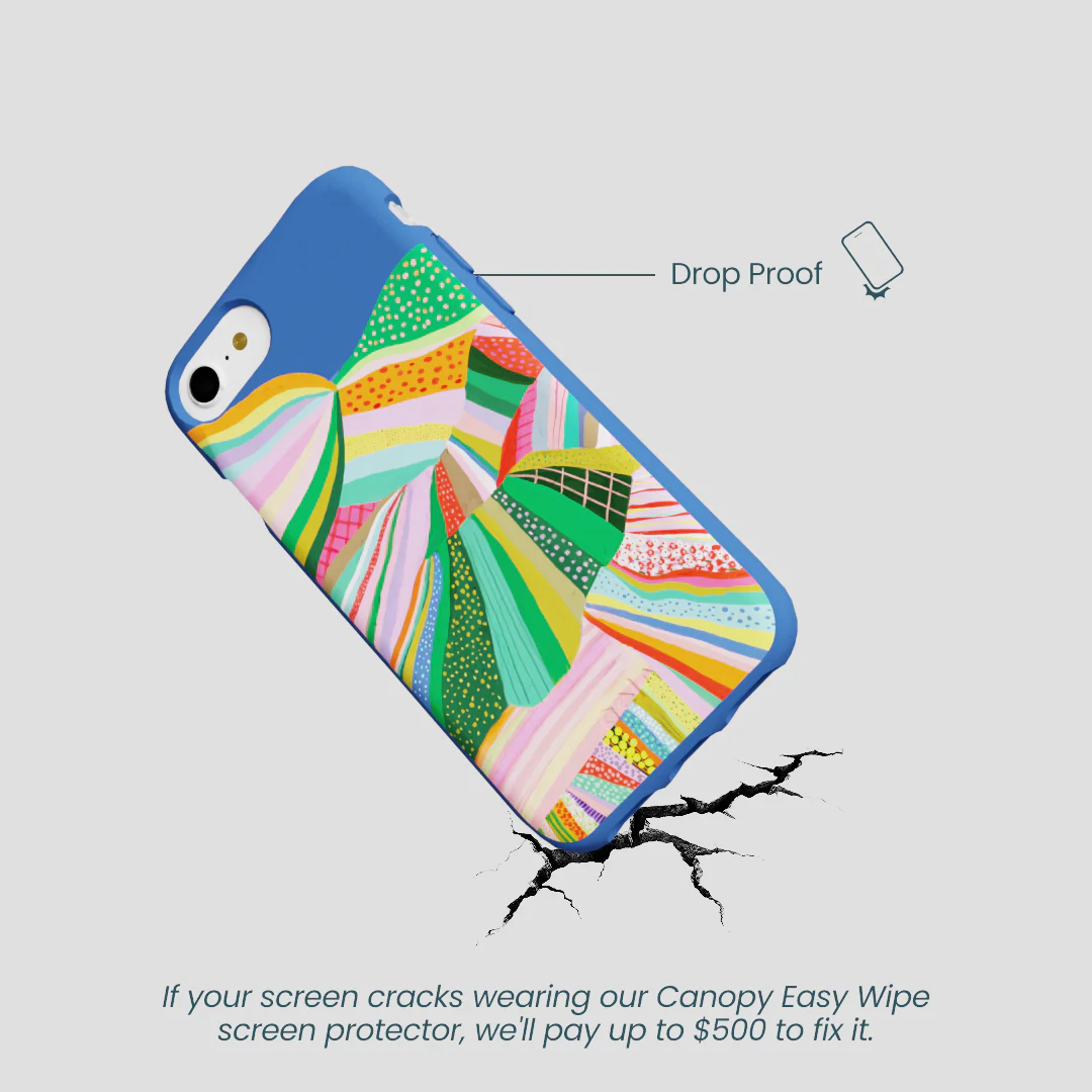 Electric Blue Bloomstatic iPhone 6/6s/7/8/SE Case - Image 5