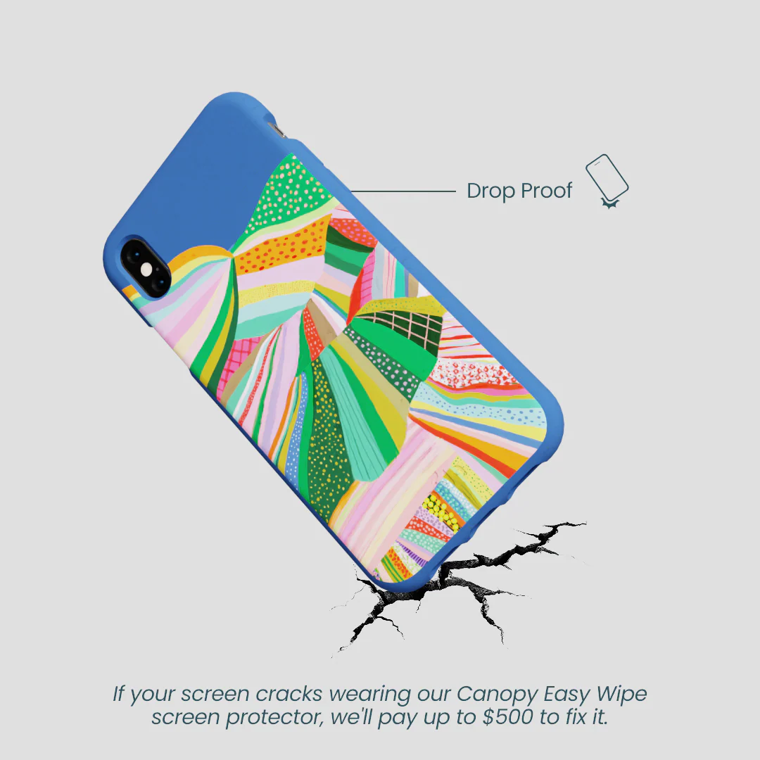 Electric Blue Bloomstatic iPhone XR Case - Image 5