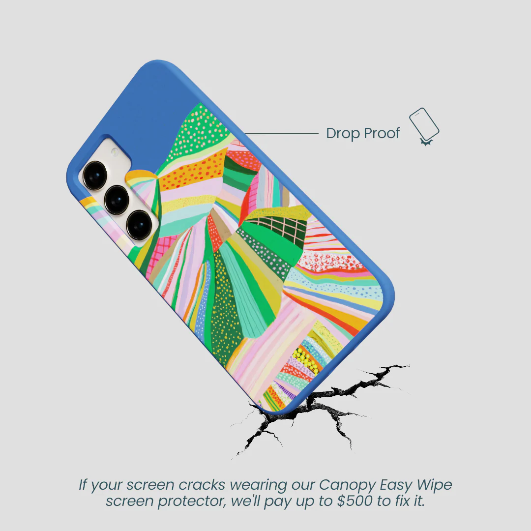 Electric Blue Bloomstatic Samsung Galaxy S23 Case - Image 5