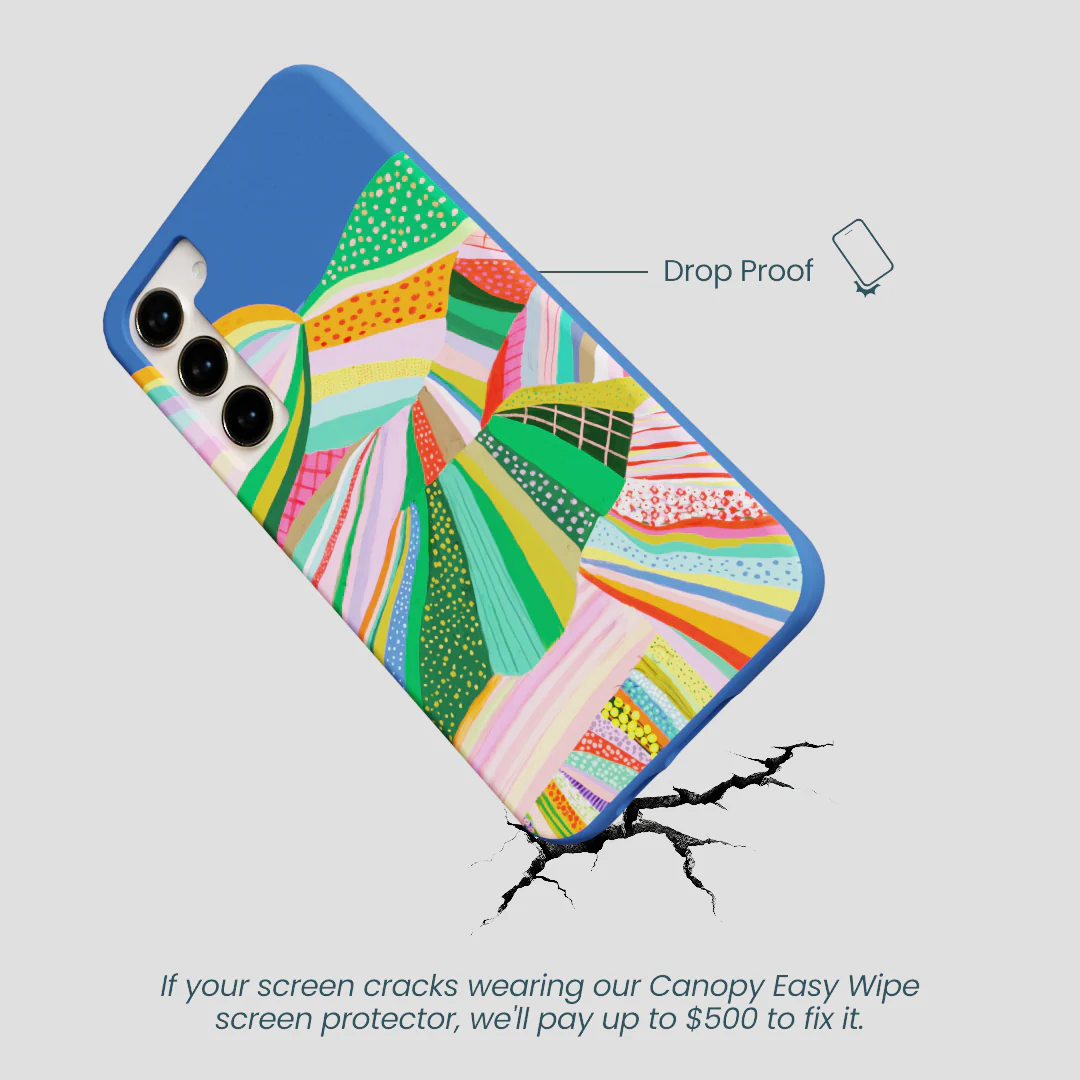 Electric Blue Bloomstatic Samsung Galaxy S23+(Plus) Case - Image 5