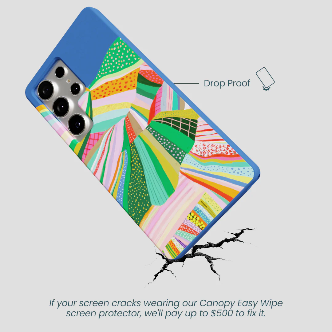 Electric Blue Bloomstatic Samsung Galaxy S25 Ultra Case - Image 5