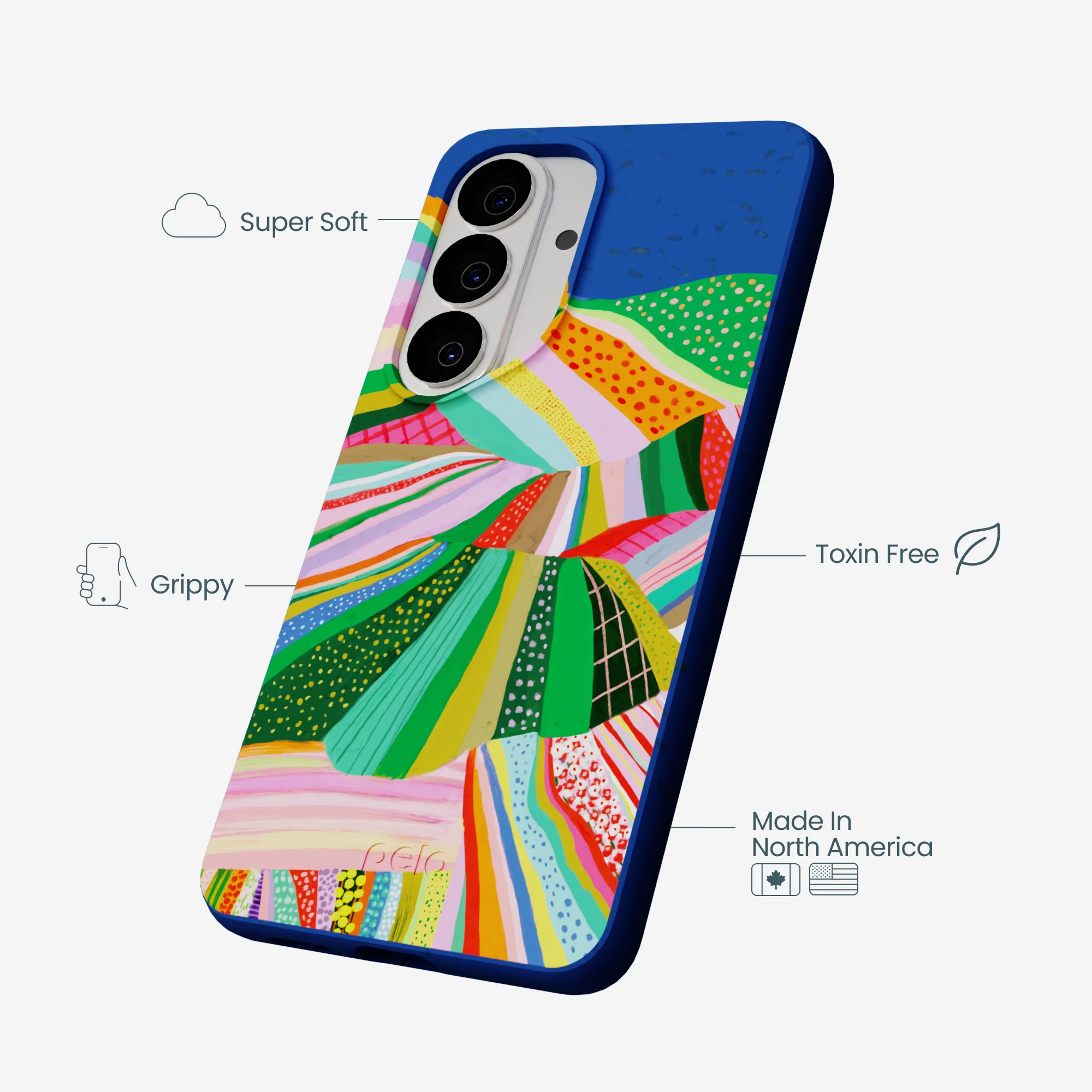 Electric Blue Bloomstatic Samsung Galaxy S26 Case - Image 4