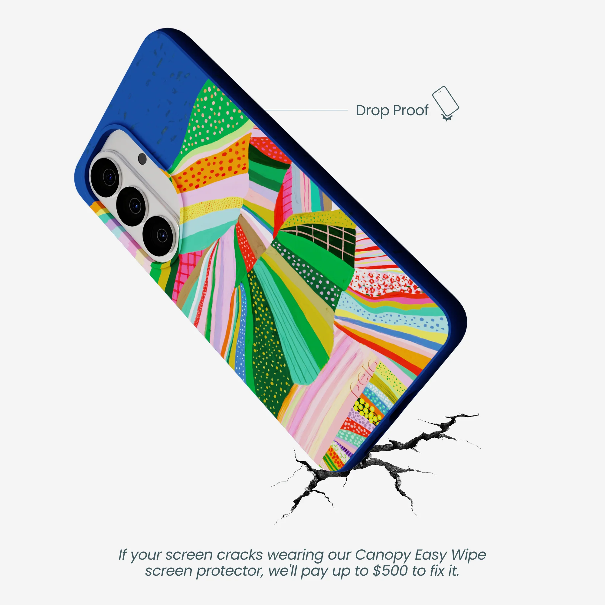 Electric Blue Bloomstatic Samsung Galaxy S26 Case - Image 5
