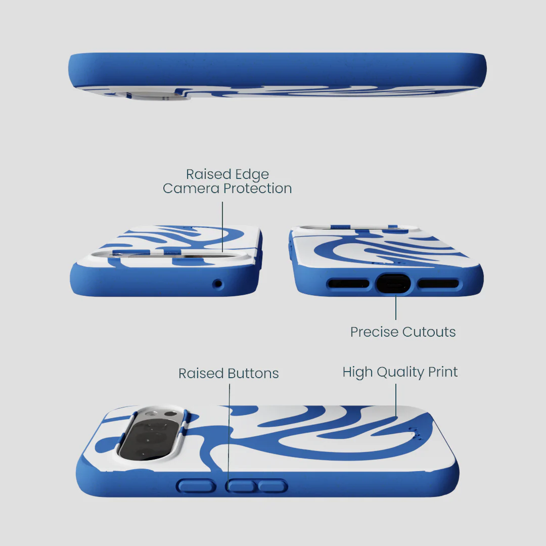 Electric Blue Blue Crush Google Pixel 10/10 Pro Case - Image 3