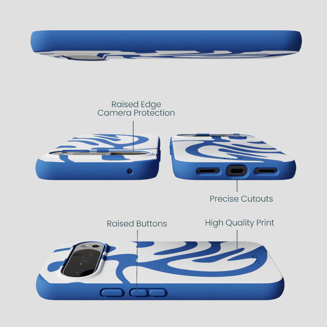 Electric Blue Blue Crush Google Pixel 10 Pro XL Case - Image 3