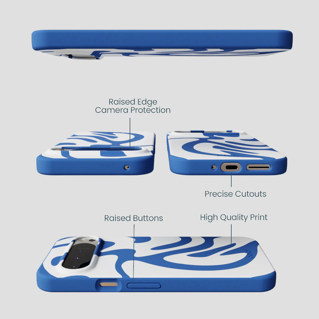 Electric Blue Blue Crush Google Pixel 9 Pro XL Case - Image 3