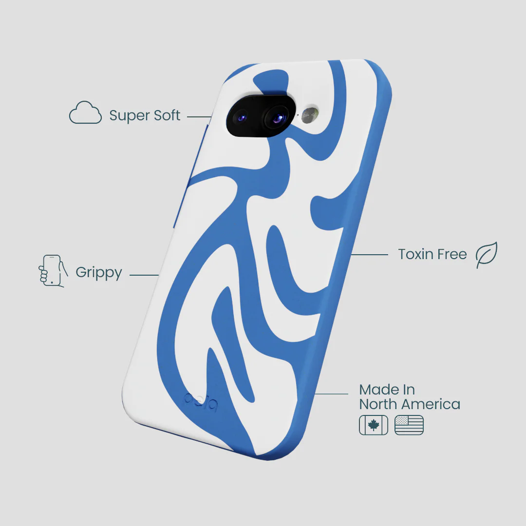 Electric Blue Blue Crush Google Pixel 9a Case - Image 4
