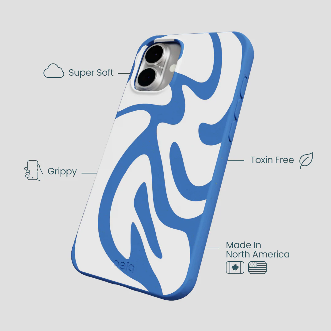 Electric Blue Blue Crush iPhone 16 Plus Case - Image 4