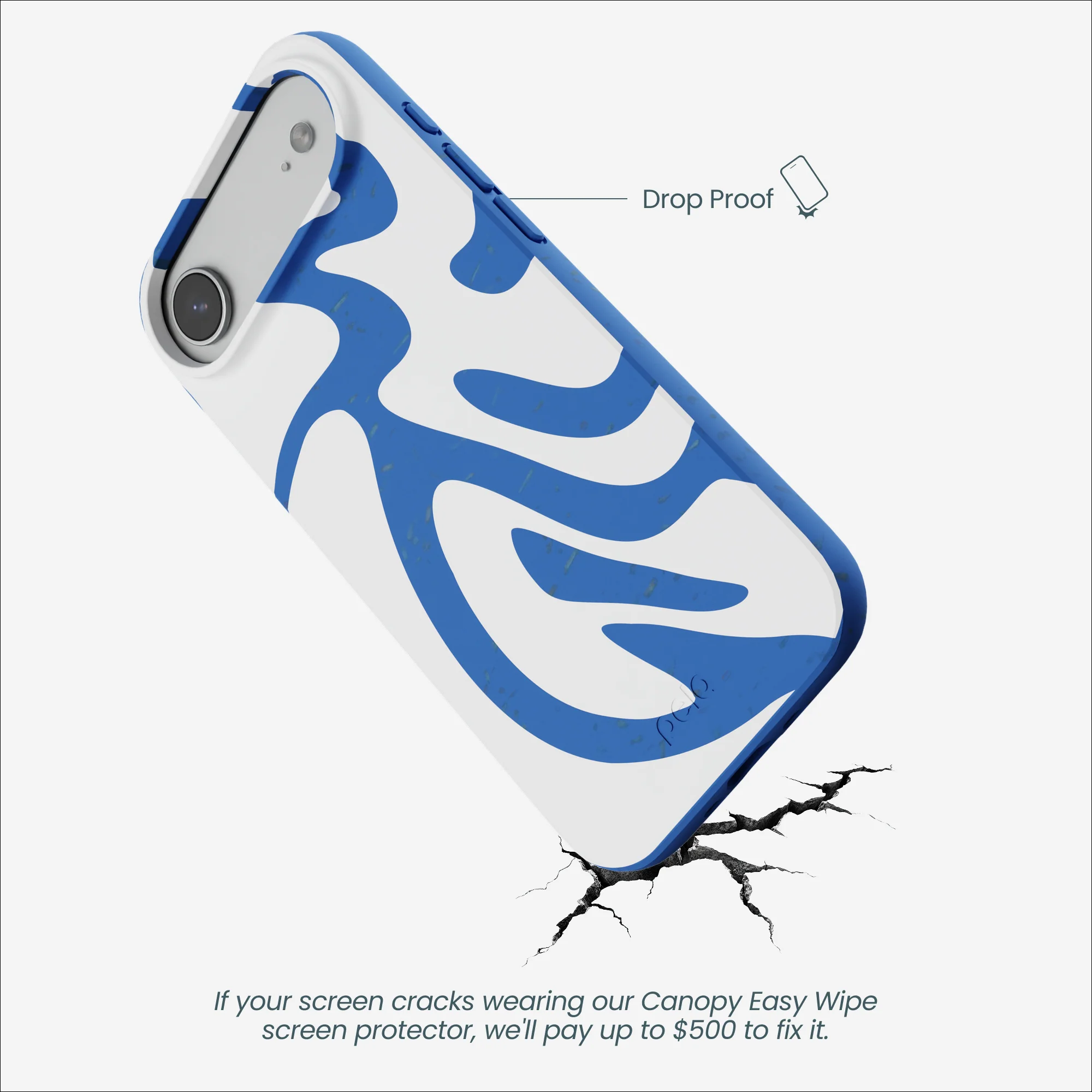 Electric Blue Blue Crush iPhone Air Case - Image 5