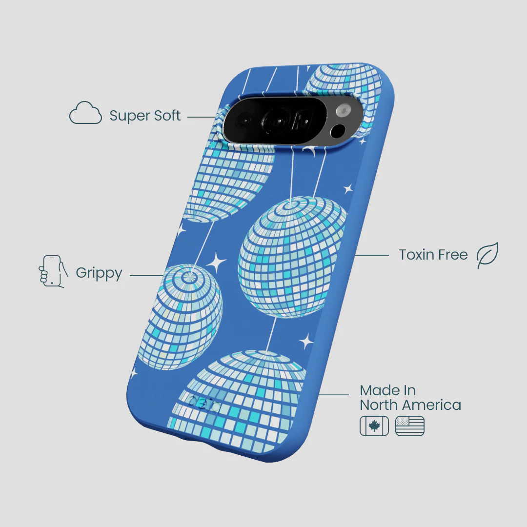 Electric Blue Blue Groove Google Pixel 10/10 Pro Case - Image 4