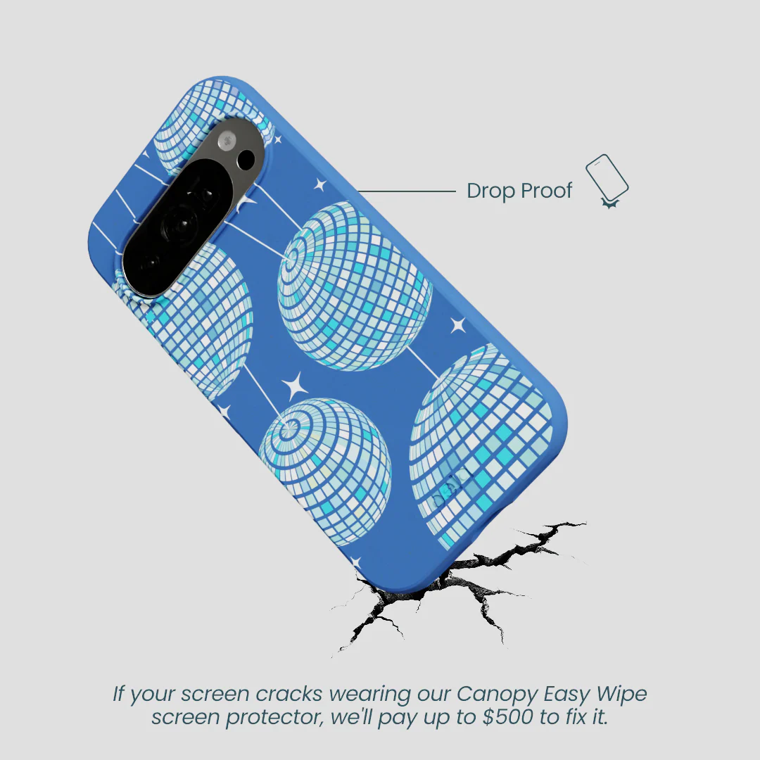 Electric Blue Blue Groove Google Pixel 10/10 Pro Case - Image 5