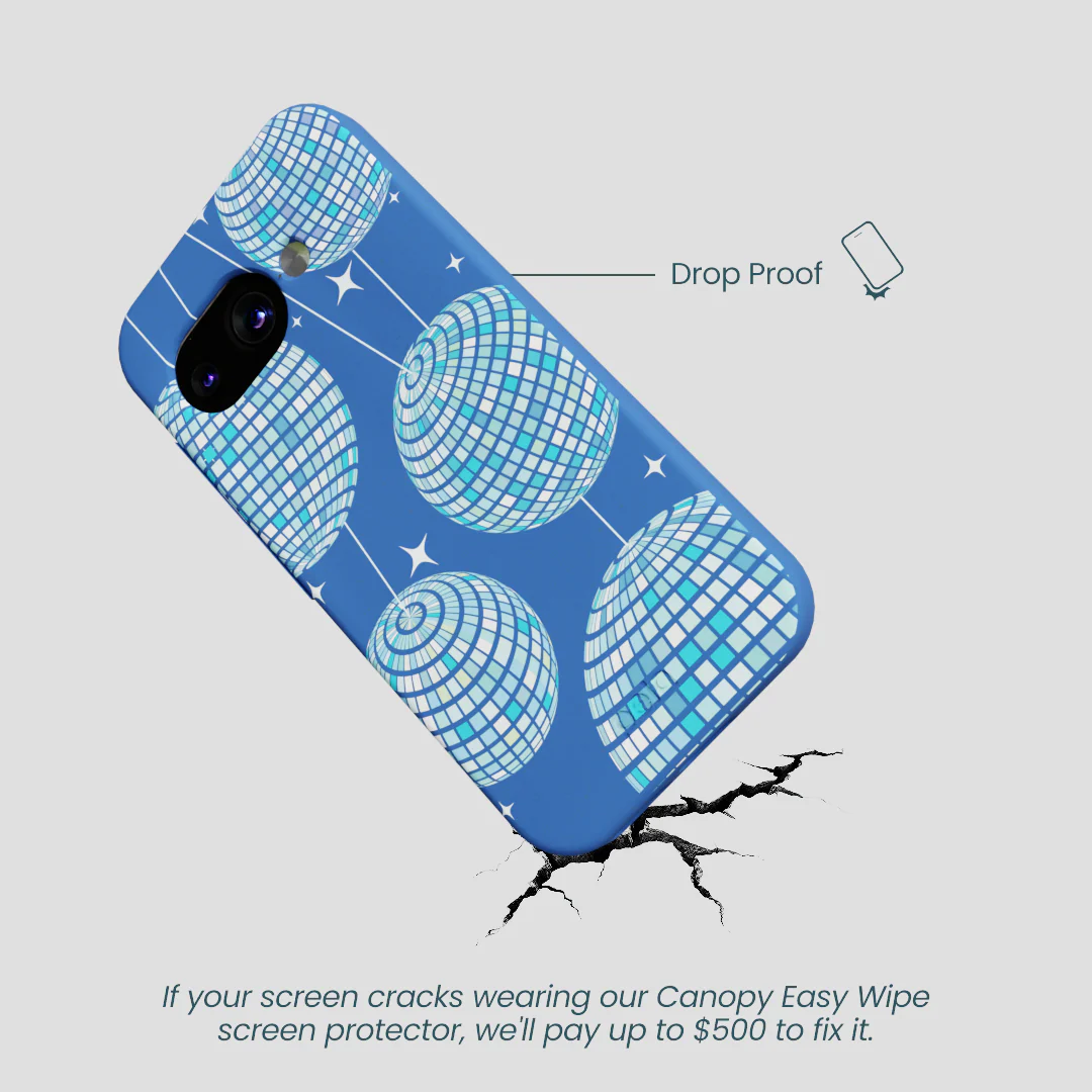 Electric Blue Blue Groove Google Pixel 9a Case - Image 5