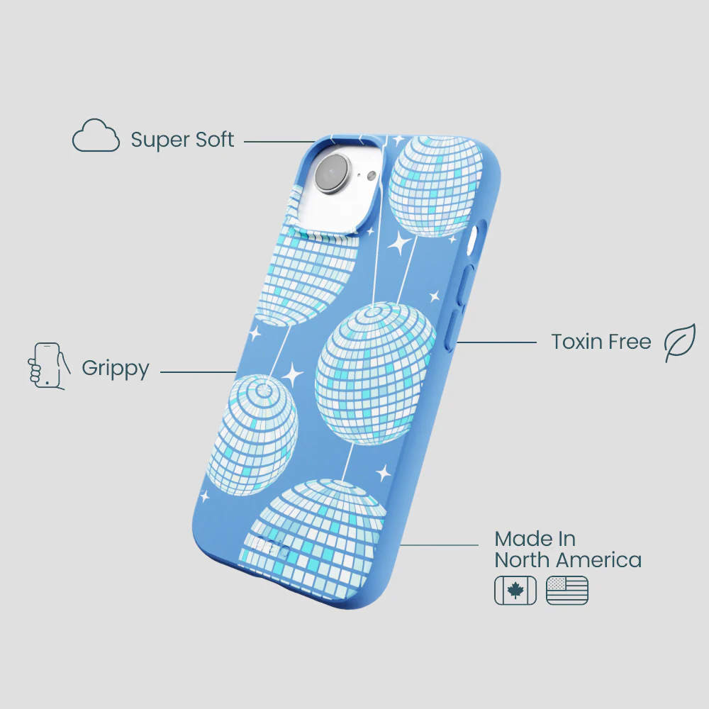 Electric Blue Blue Groove iPhone 16e/17e Case - Image 4
