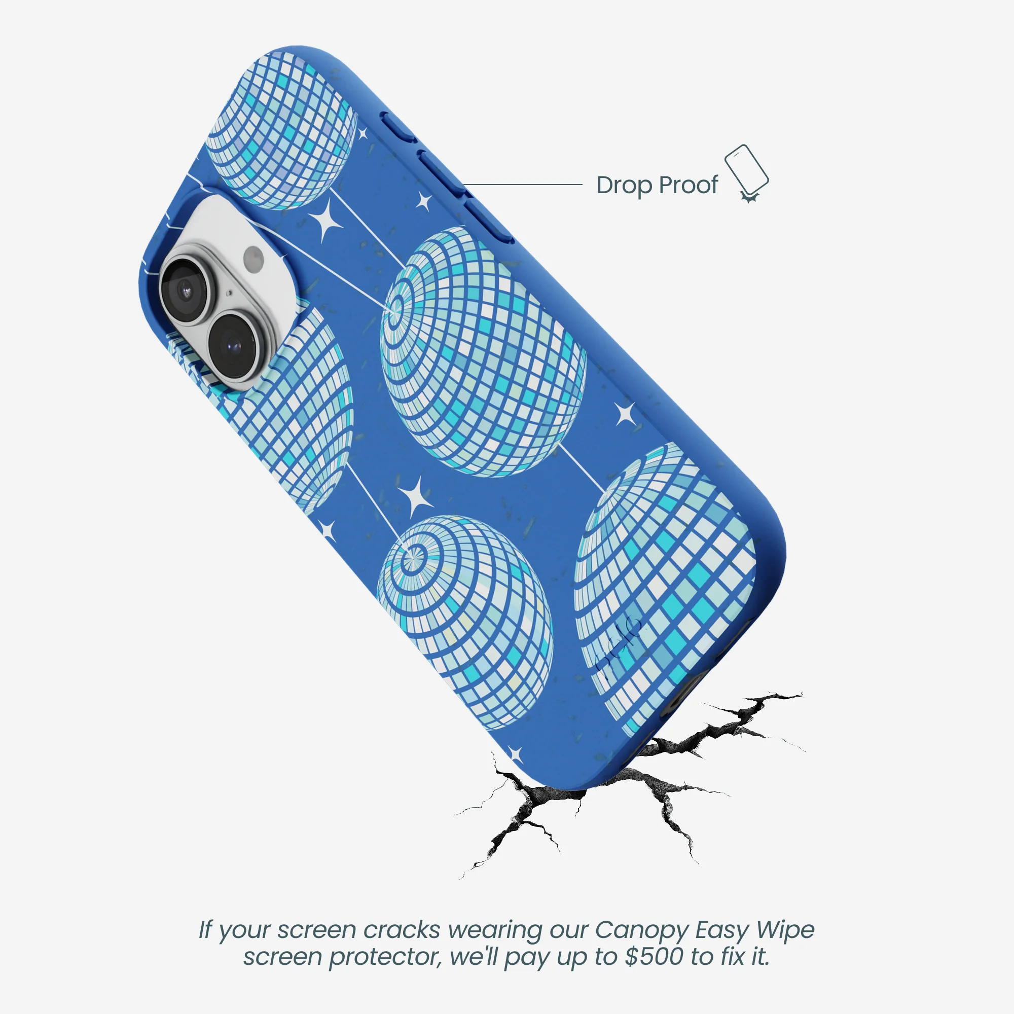 Electric Blue Blue Groove iPhone 17 Case - Image 5