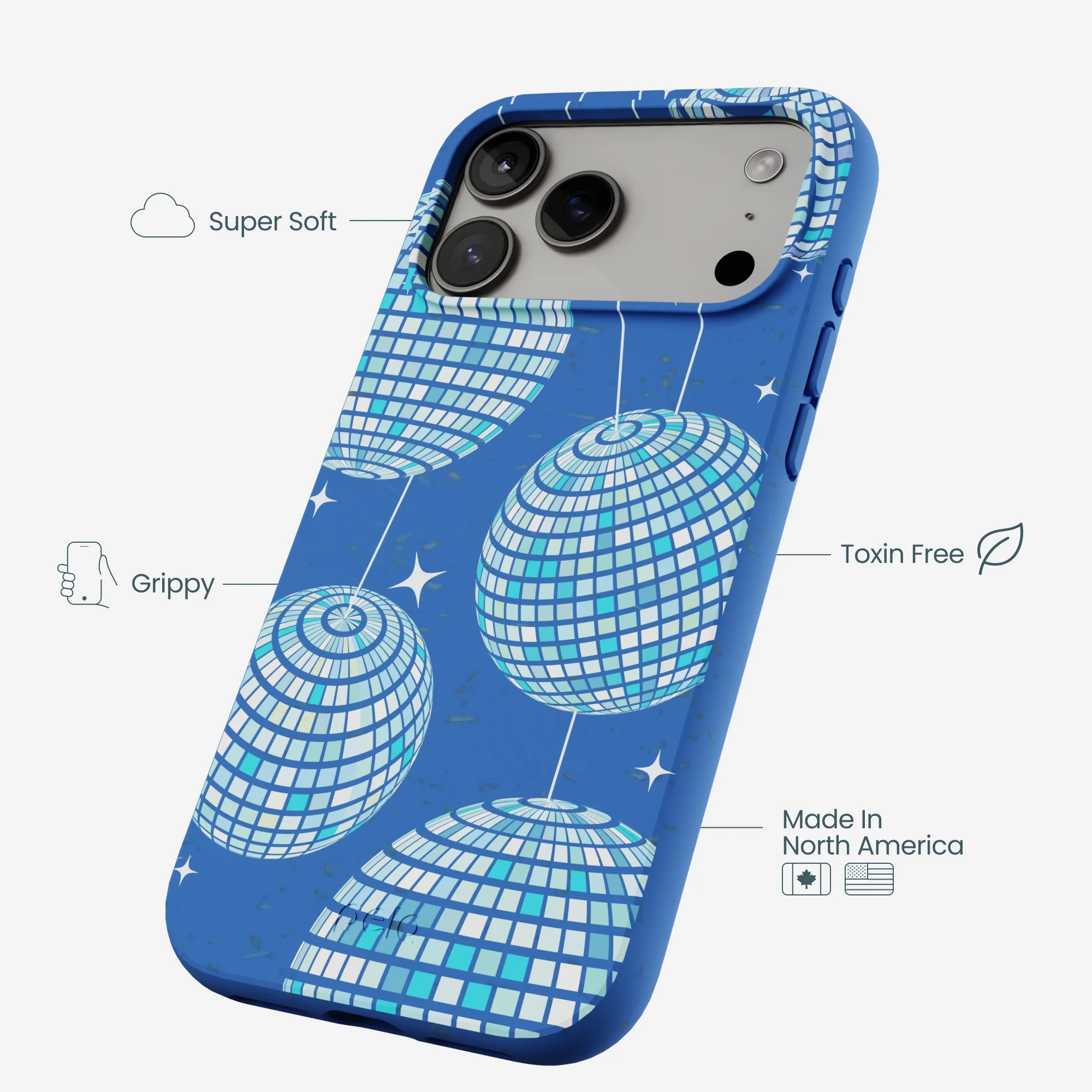 Electric Blue Blue Groove iPhone 17 Pro Max Case - Image 4