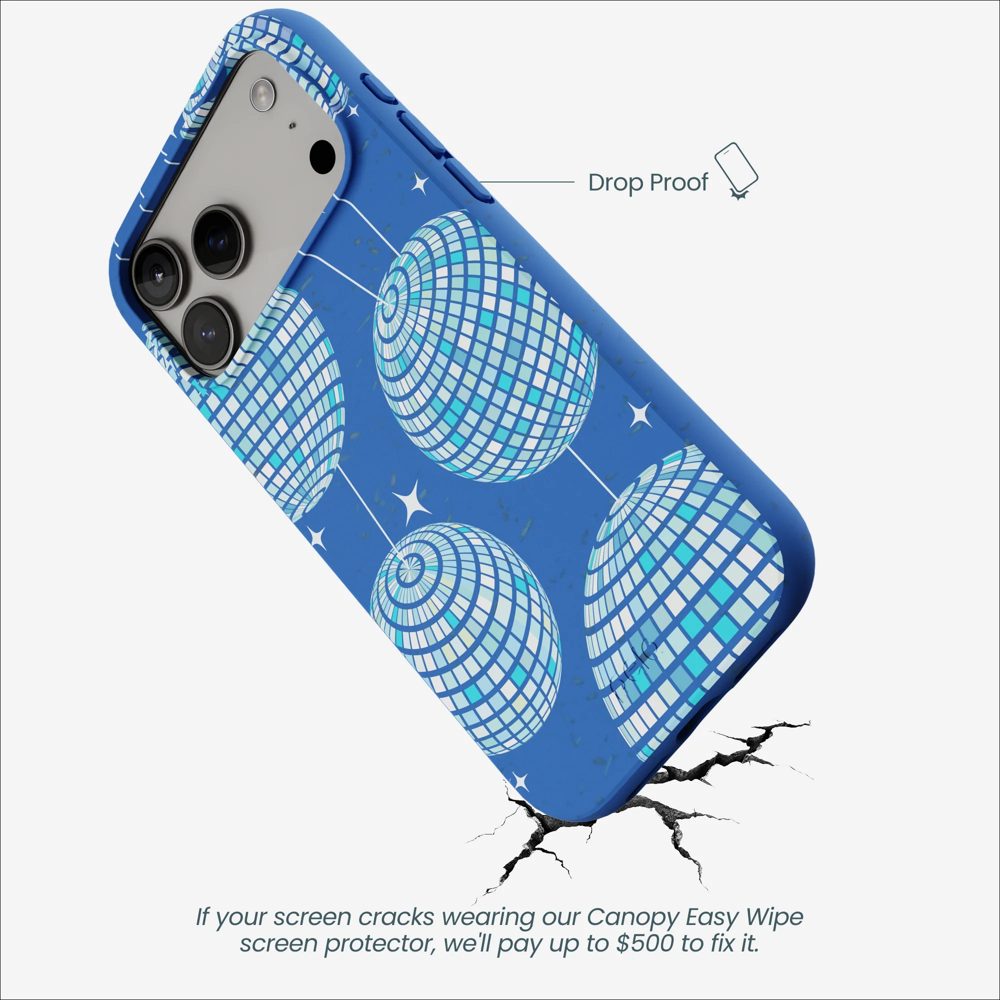 Electric Blue Blue Groove iPhone 17 Pro Max Case - Image 5