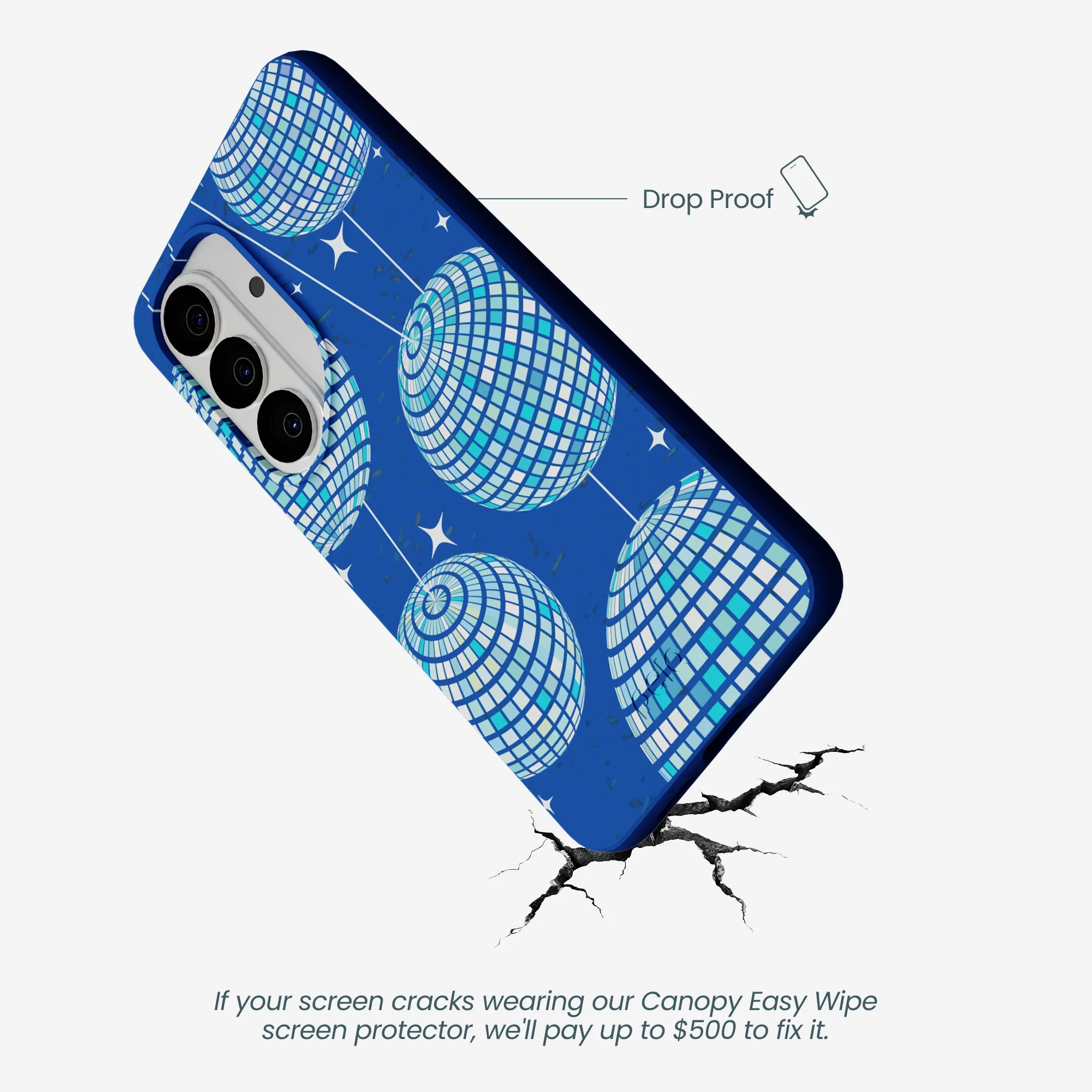 Electric Blue Blue Groove Samsung Galaxy S26 Case - Image 5