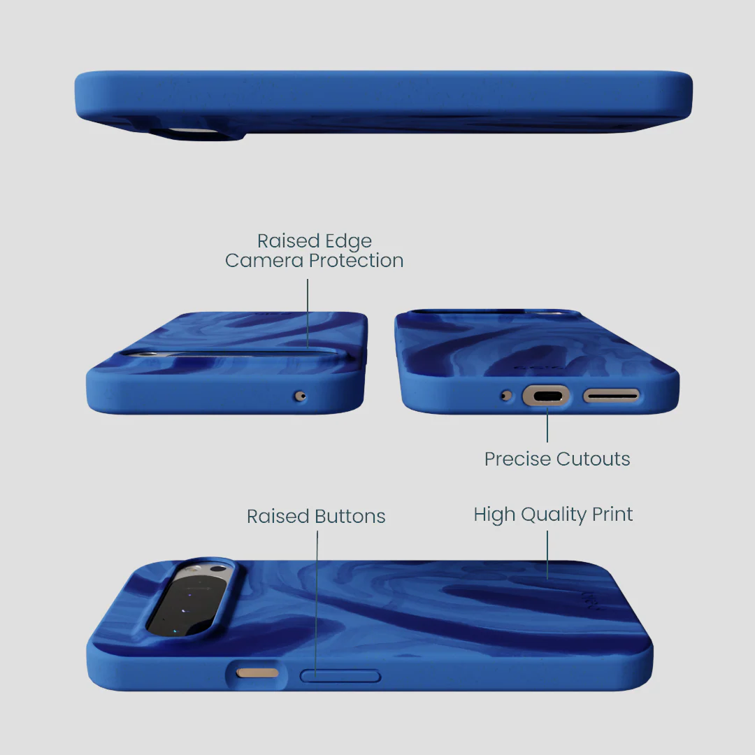 Electric Blue Blue Study Google Pixel 9 Pro XL Case - Image 3