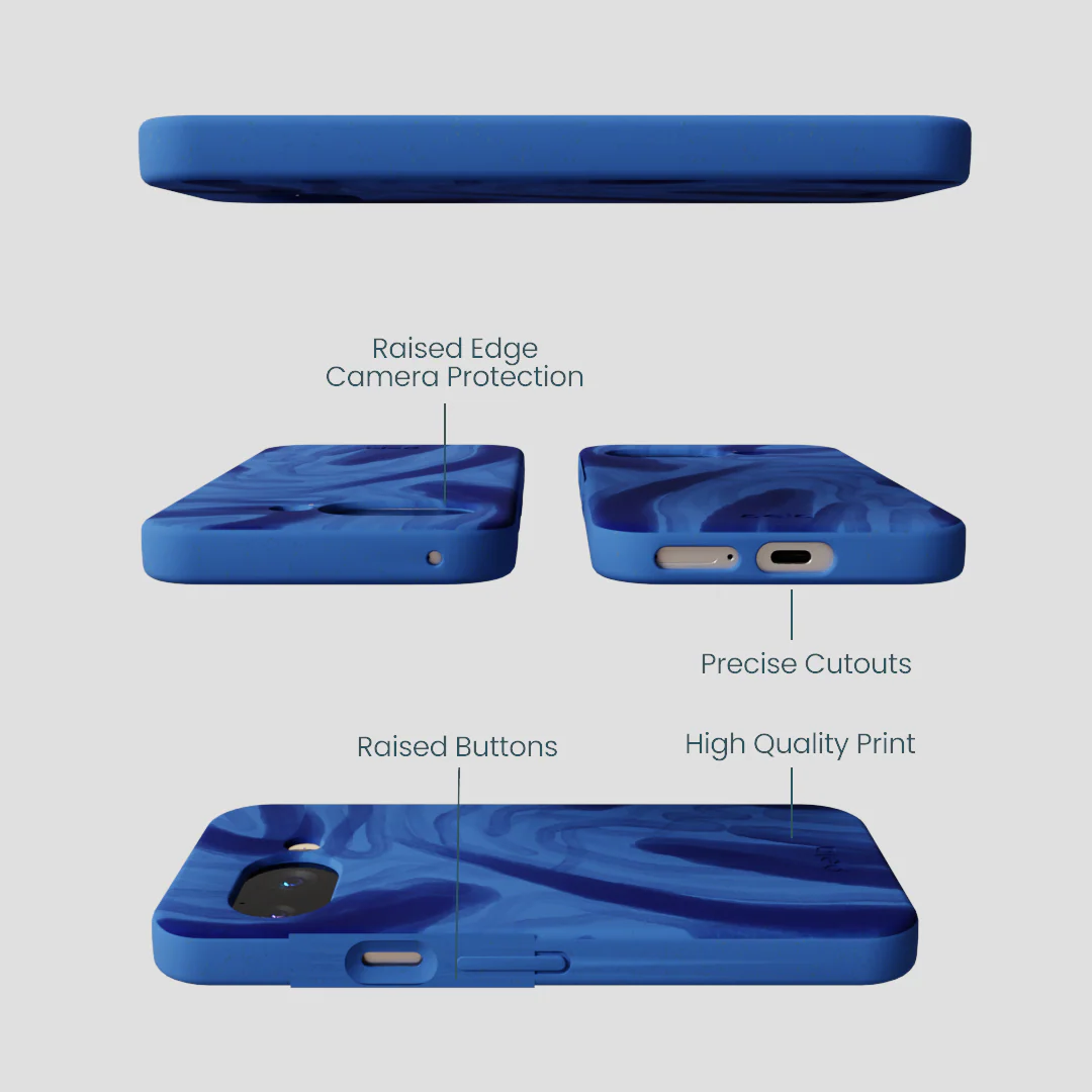 Electric Blue Blue Study Google Pixel 9a Case - Image 3