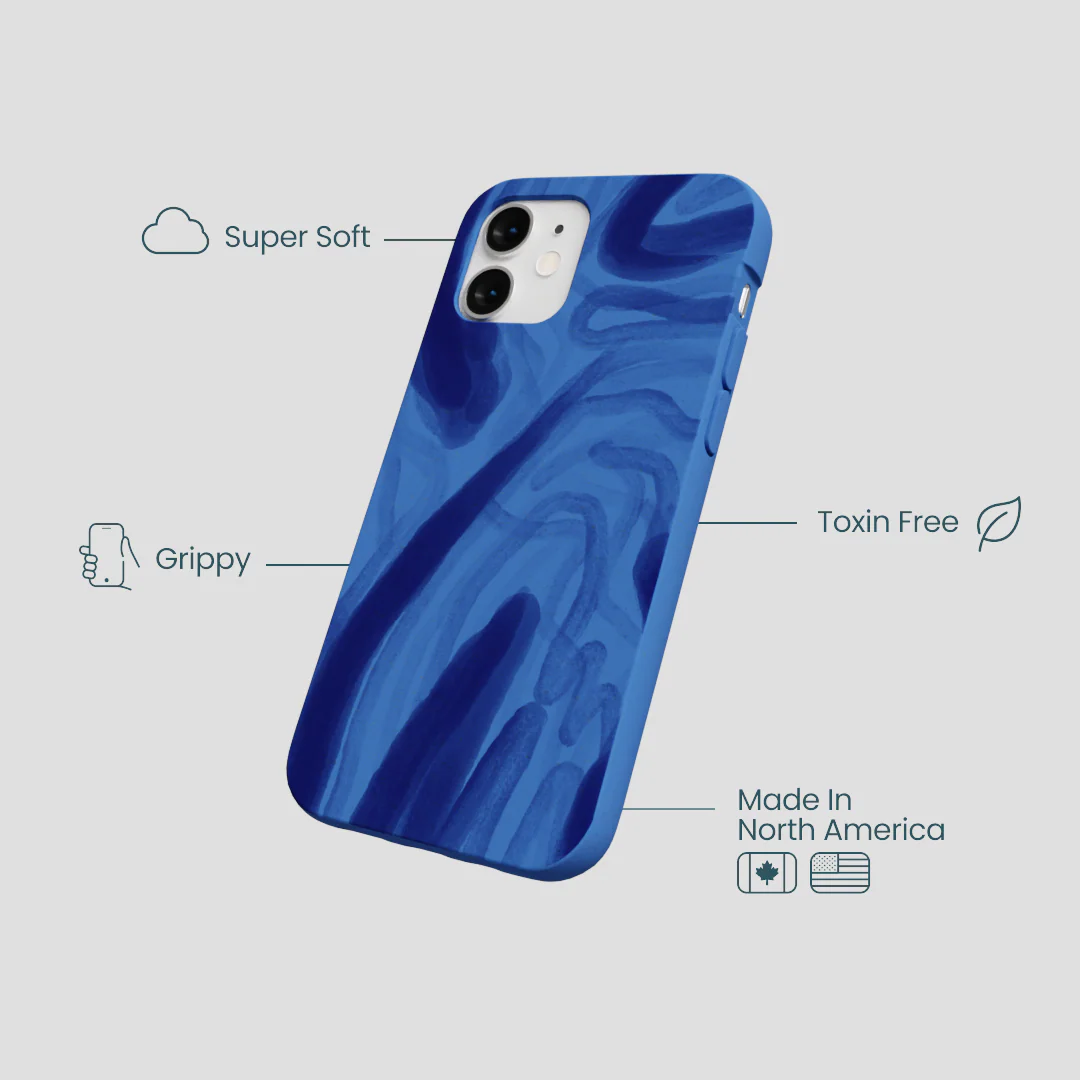 Electric Blue Blue Study iPhone 12 Mini Case - Image 4