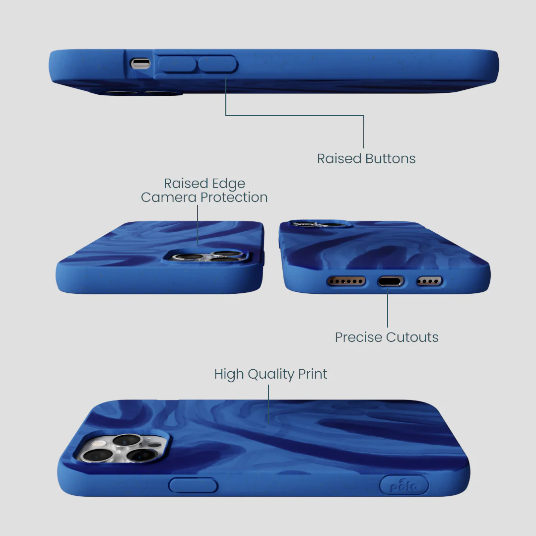 Electric Blue Blue Study iPhone 12 Pro Max Case - Image 3